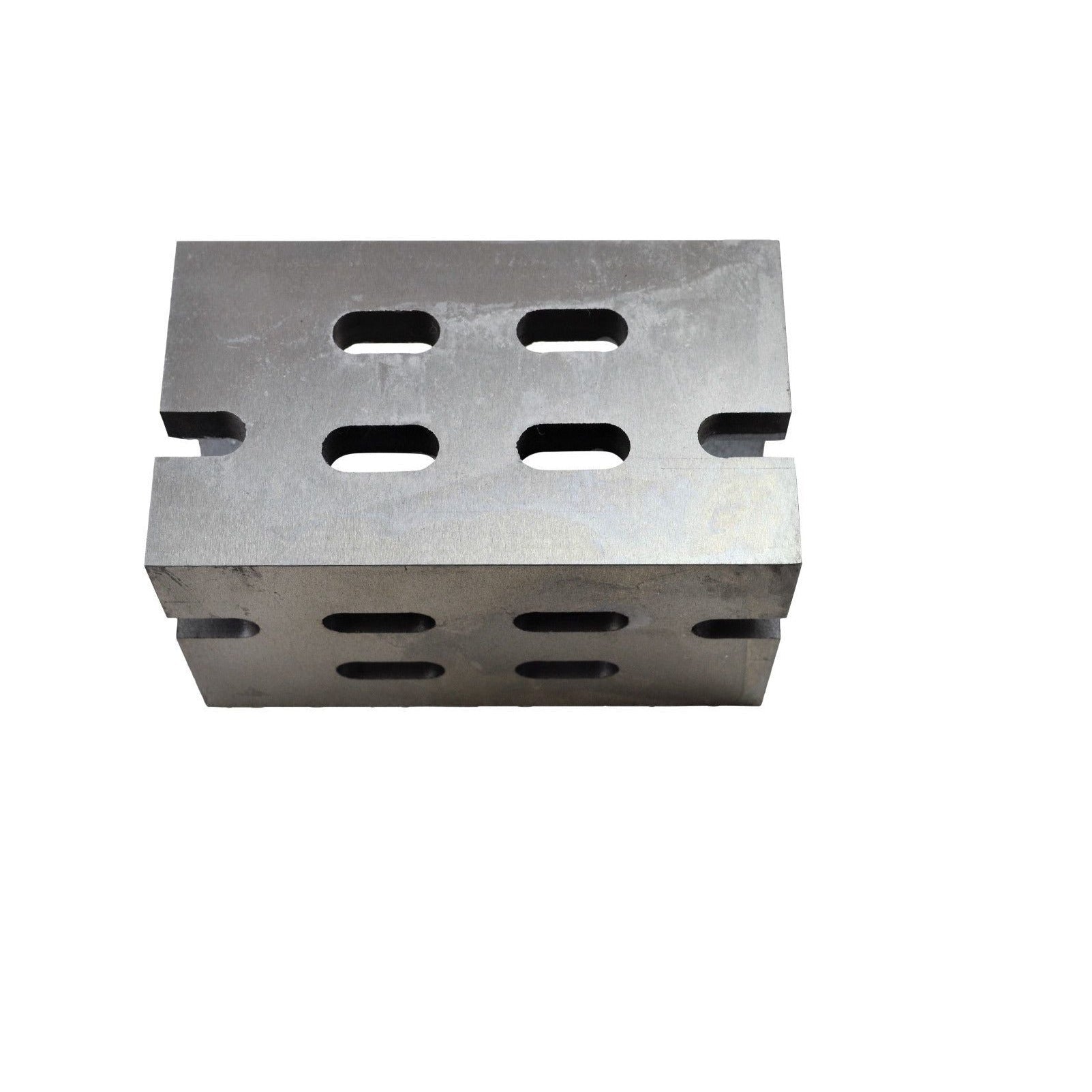 Cast Iron V Angle Plate – 3"x3"x5" Slotted and Webbed - Twin Eagle Imports