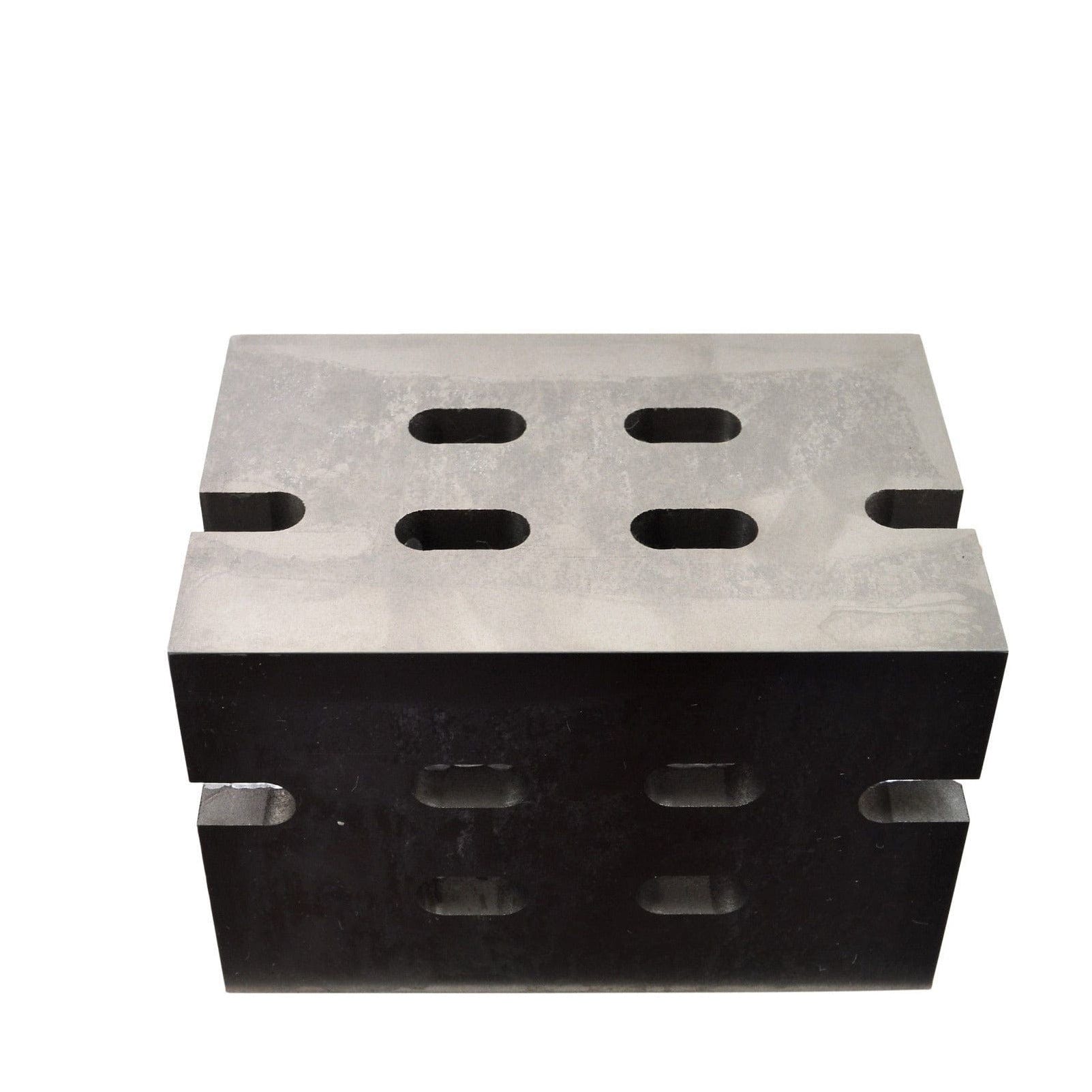 Cast Iron V Angle Plate – 4"x4"x6" Slotted and Webbed - Twin Eagle Imports