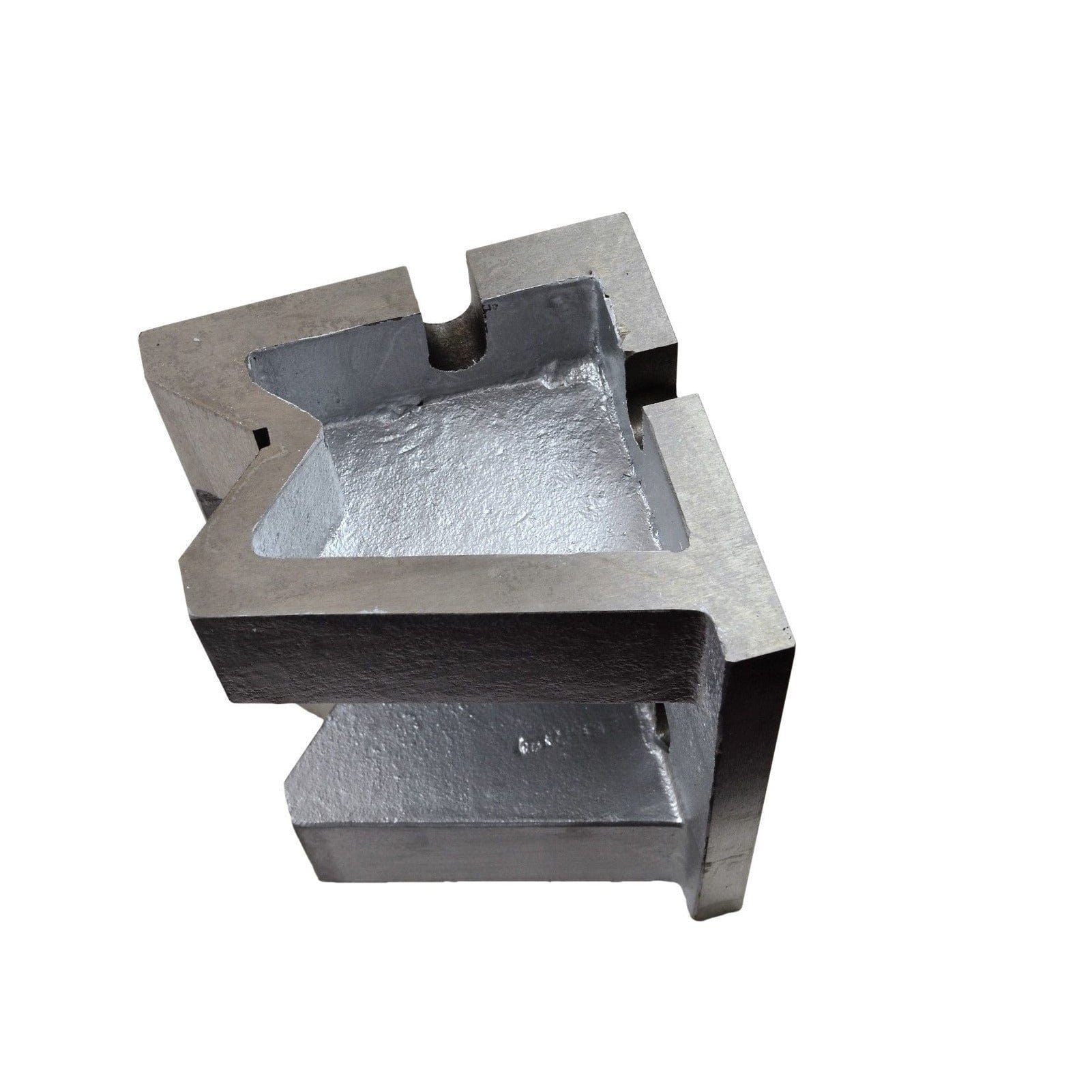 Cast Iron V Angle Plate – 4"x4"x6" Slotted and Webbed - Twin Eagle Imports