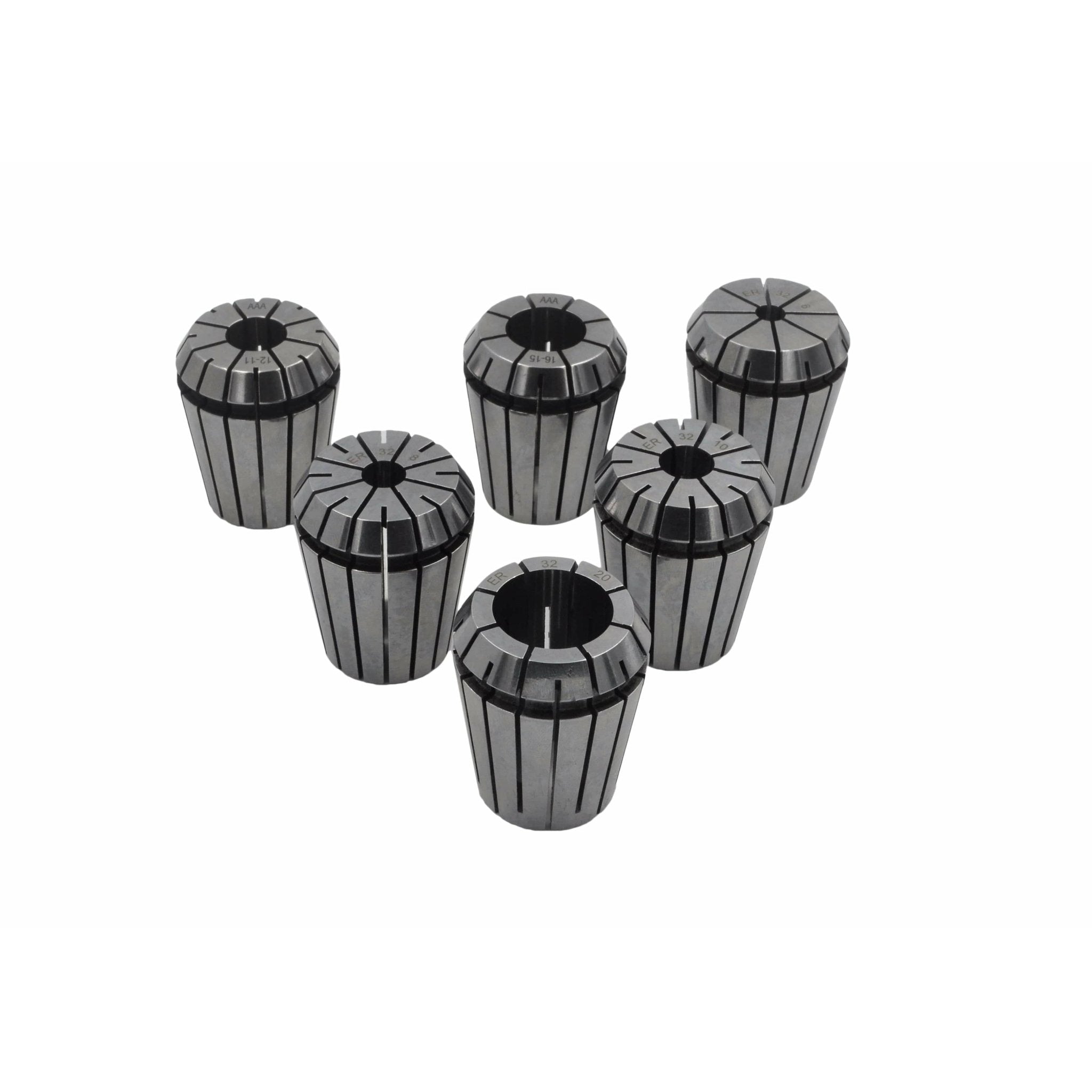 ER32 MT2 M10 Drawbar 6pc Precision Collet Set - Twin Eagle Imports