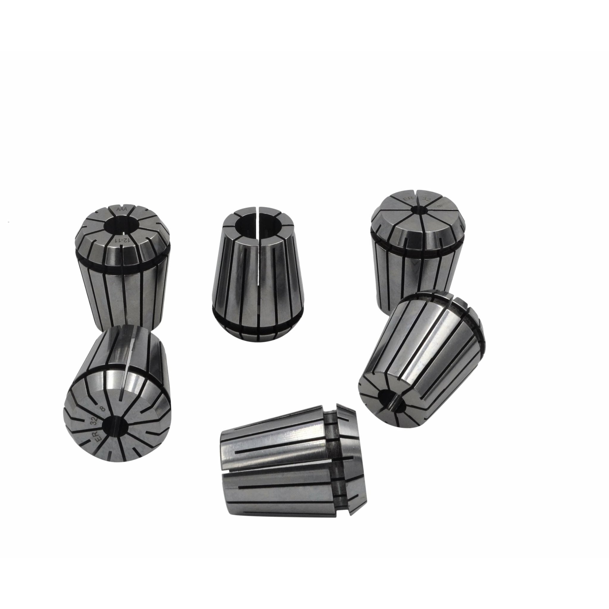 ER32 MT3 M12 Drawbar 6pc Precision Collet Set - Twin Eagle Imports