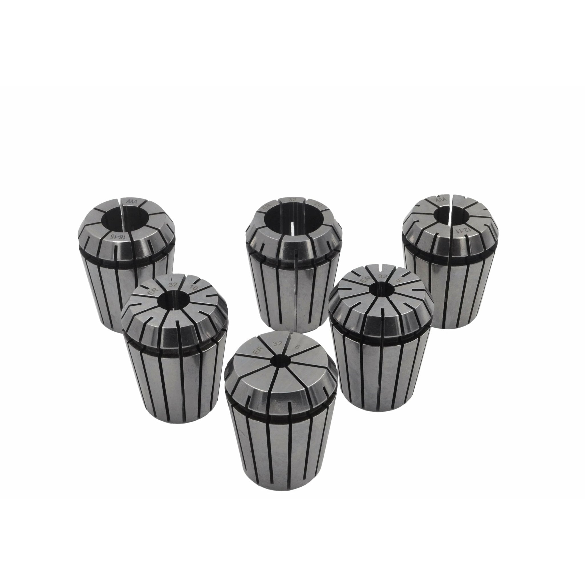 ER32 NT40 M16 Drawbar 6pc Precision Collet Set - Twin Eagle Imports