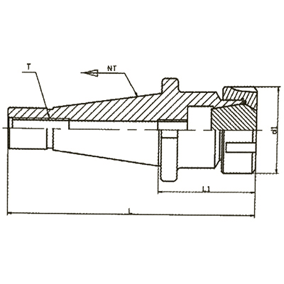 ER40 Collet Chuck – NT40 M16 Drawbar 60mm - Twin Eagle Imports