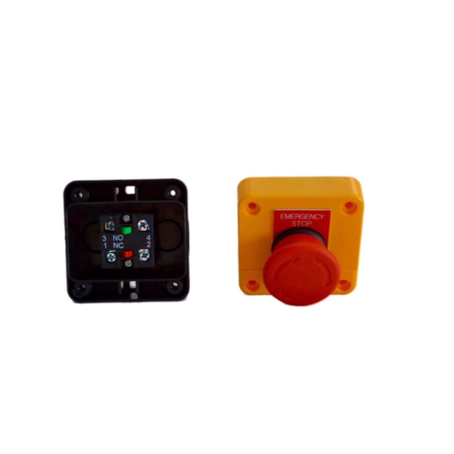 Generic Plastic E-Stop Set of 10 - Emergency Red Button Stop x 10 - Twin Eagle Imports