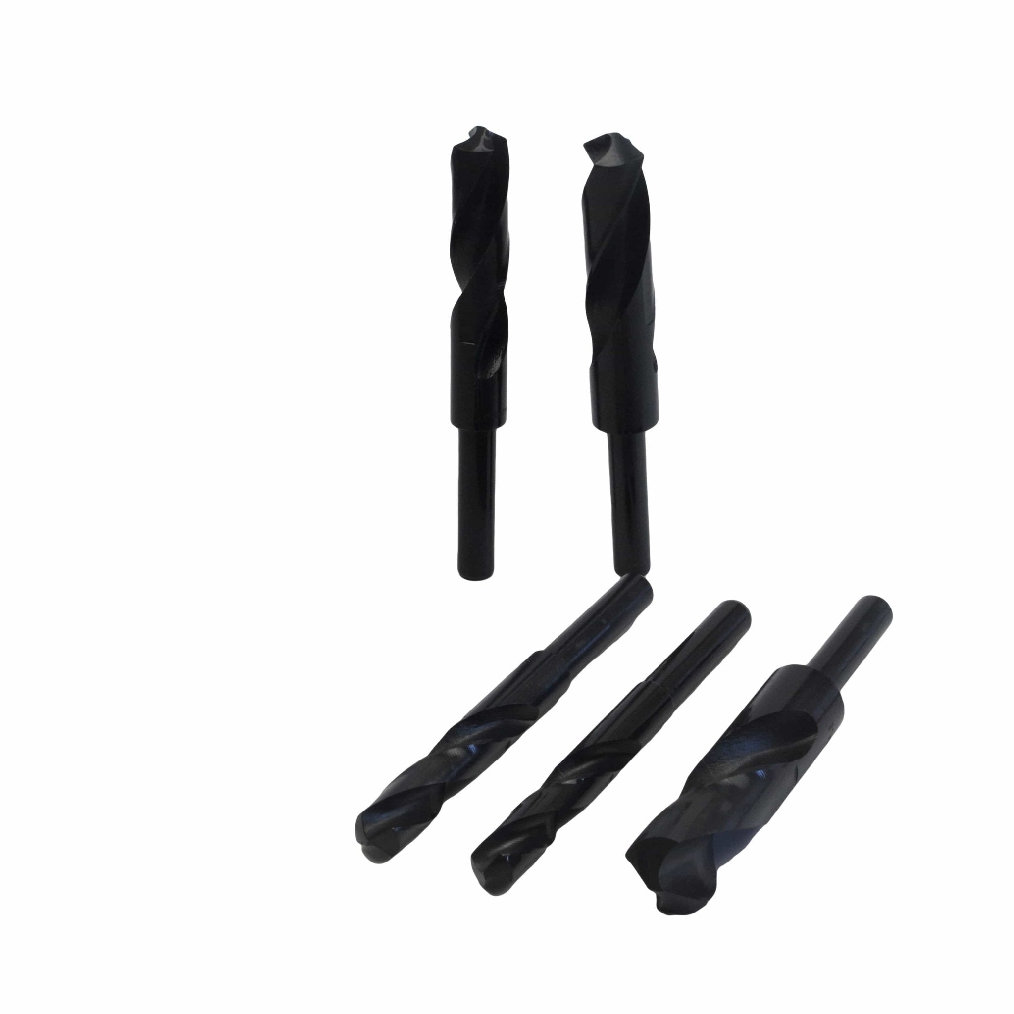 HSS Imperial Drill Bit Set – 5 Piece (9/16"–1") – Right Hand, 1/2" Reduced Shank - Twin Eagle Imports
