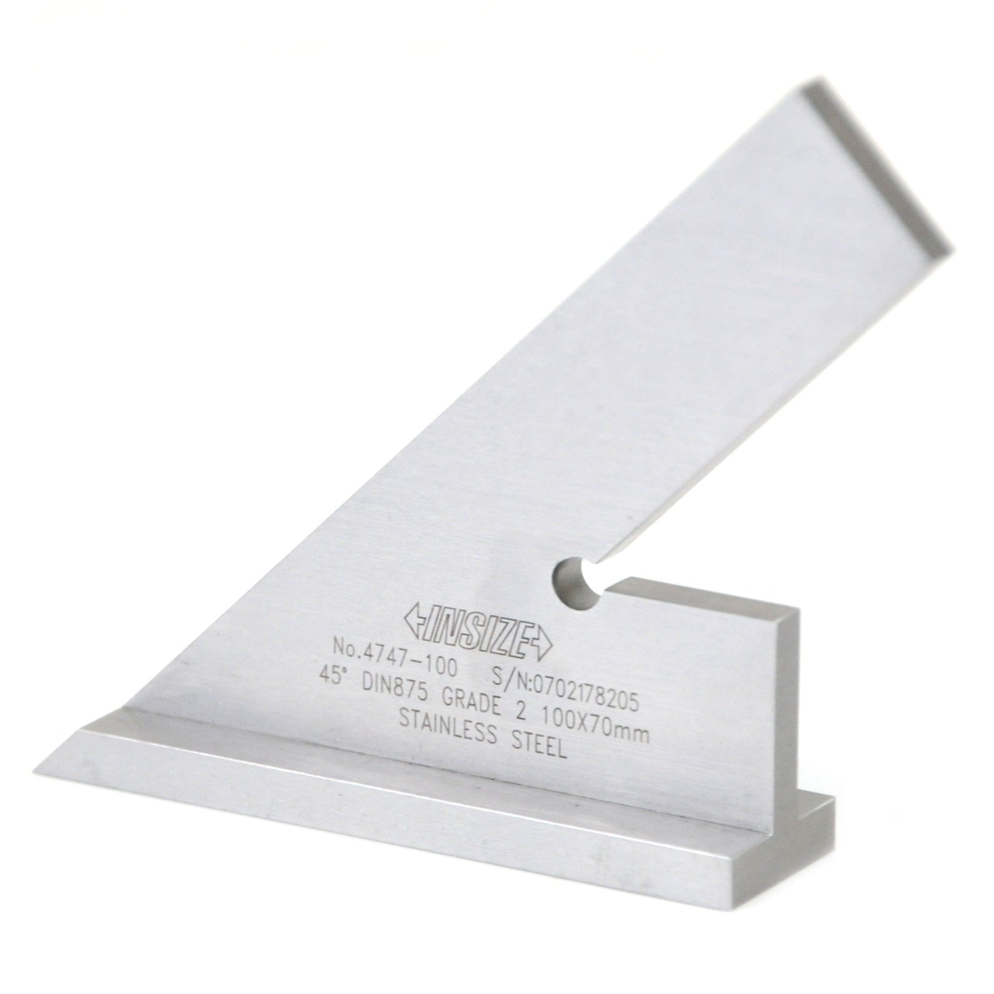 Insize 45° Square 100x70mm Range Series 4747-100 - Twin Eagle Imports