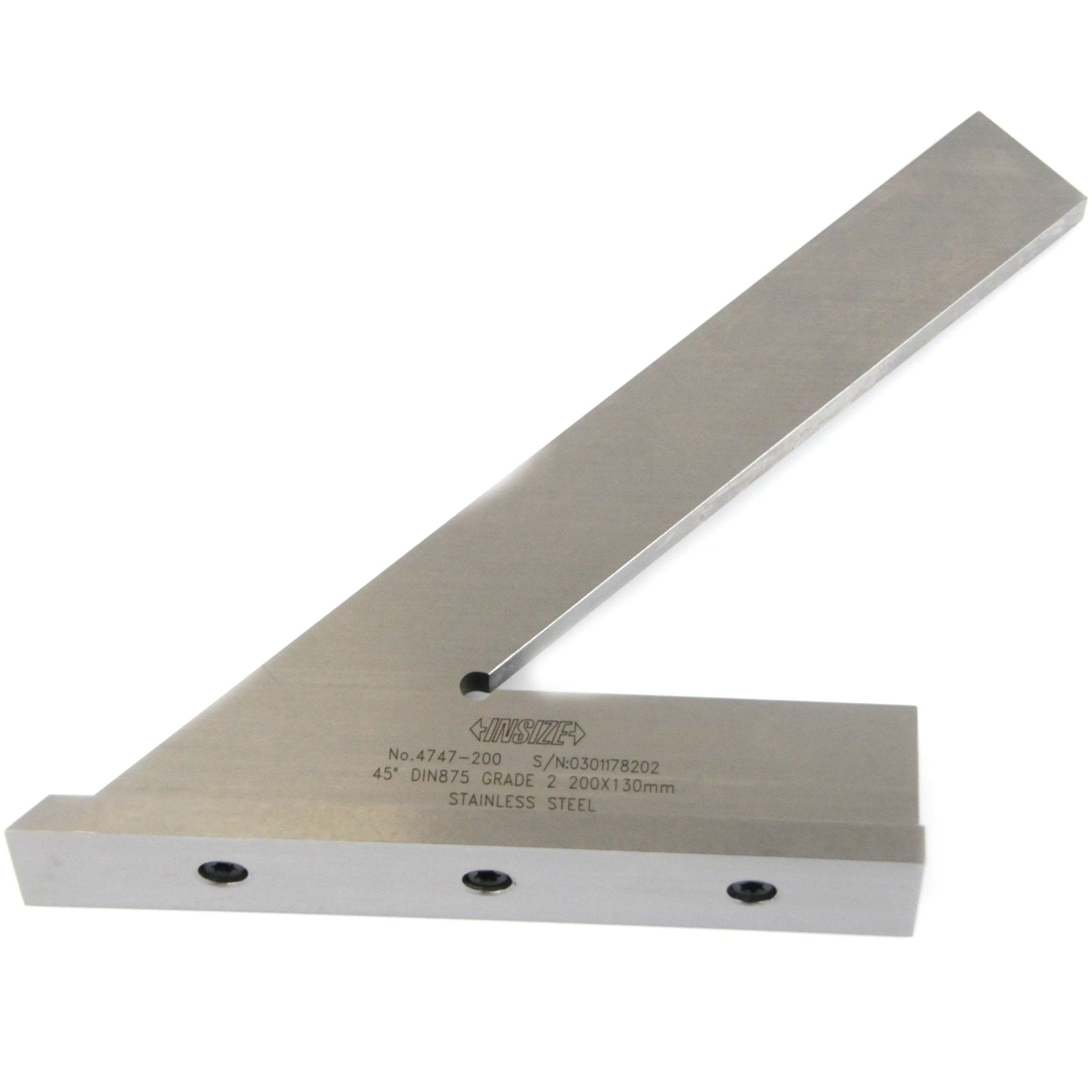 Insize 45° Square 200x130mm Range Series 4747-200 - Twin Eagle Imports