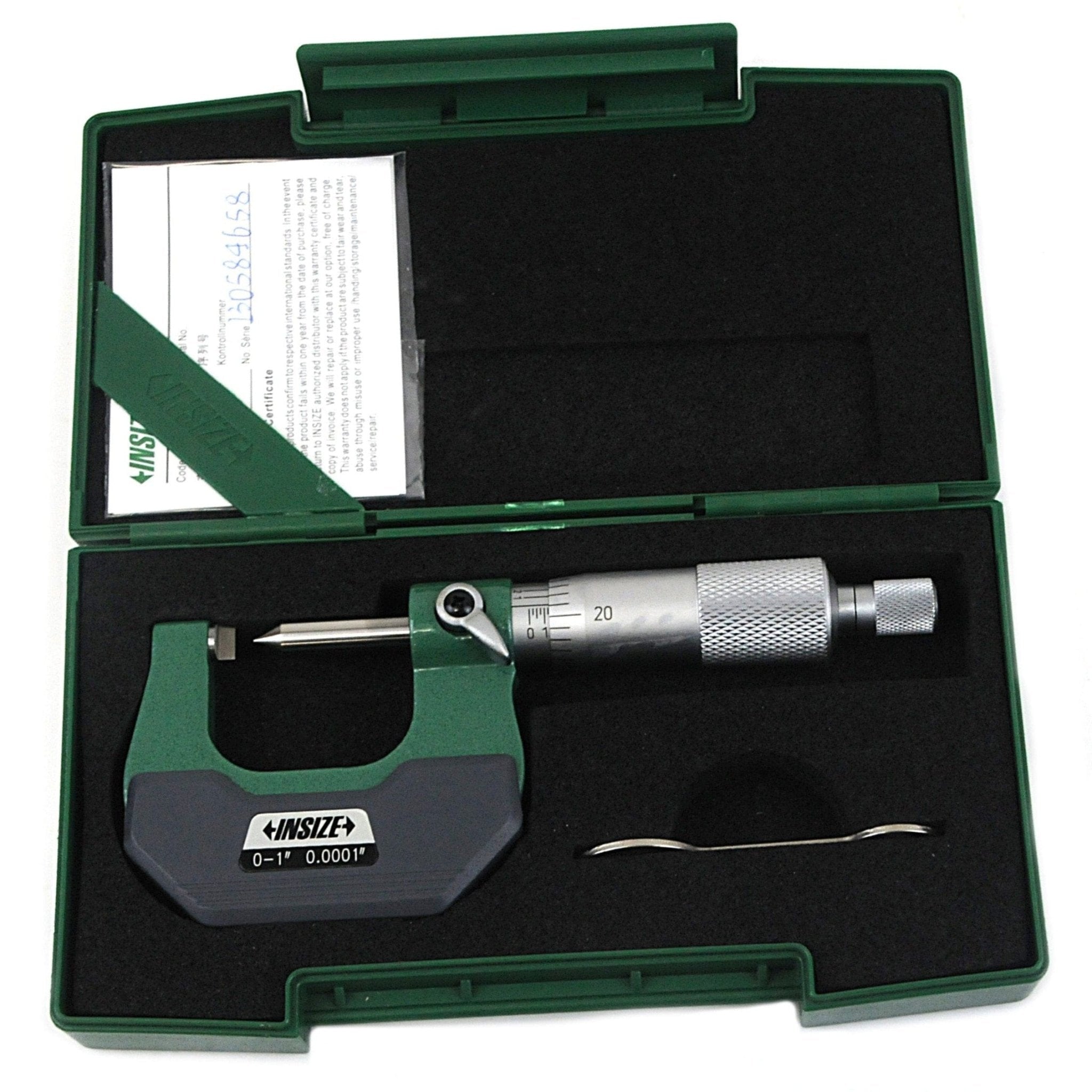 Insize Crimp Height Micrometer 0-1" Range Series 3266-1B - Twin Eagle Imports