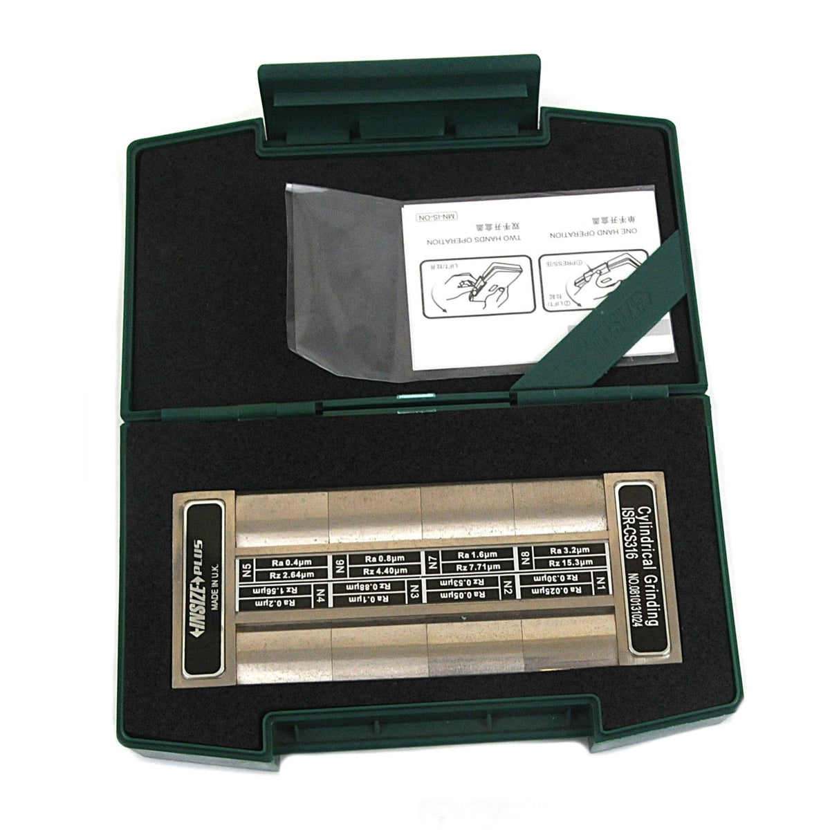 Insize Cylindrical Grinding Surface Roughness Specimen 8 pcs Set Series ISR-CS316 - Twin Eagle Imports