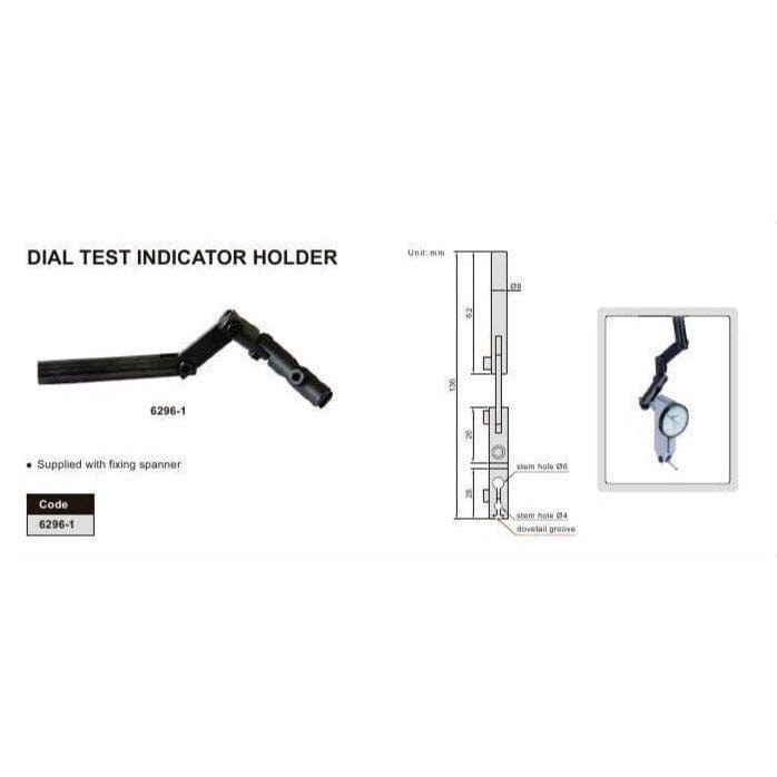 Insize Dial Test Gauge Indicator Holder Round Stem Series 6296-2 - Twin Eagle Imports
