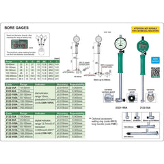 Insize Digital Bore Gauge 35-60 mm Range Series 2122-60A - Twin Eagle Imports