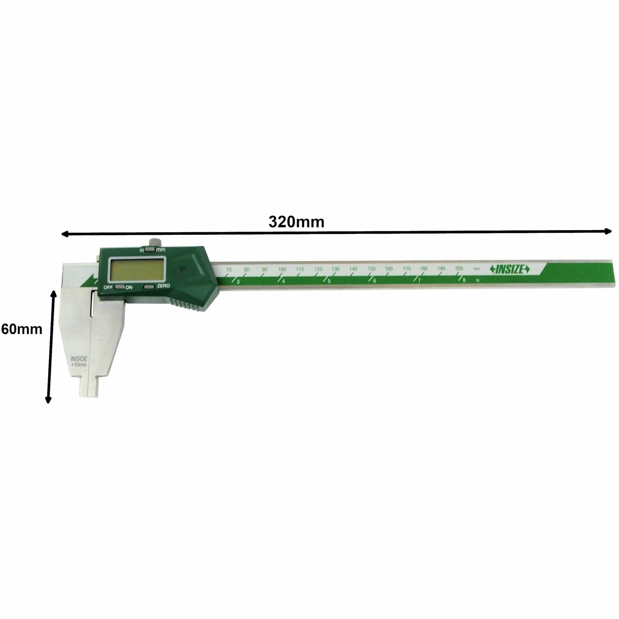 Insize Digital Caliper 0-200mm/0-8" Range Series 1170-200 - Twin Eagle Imports