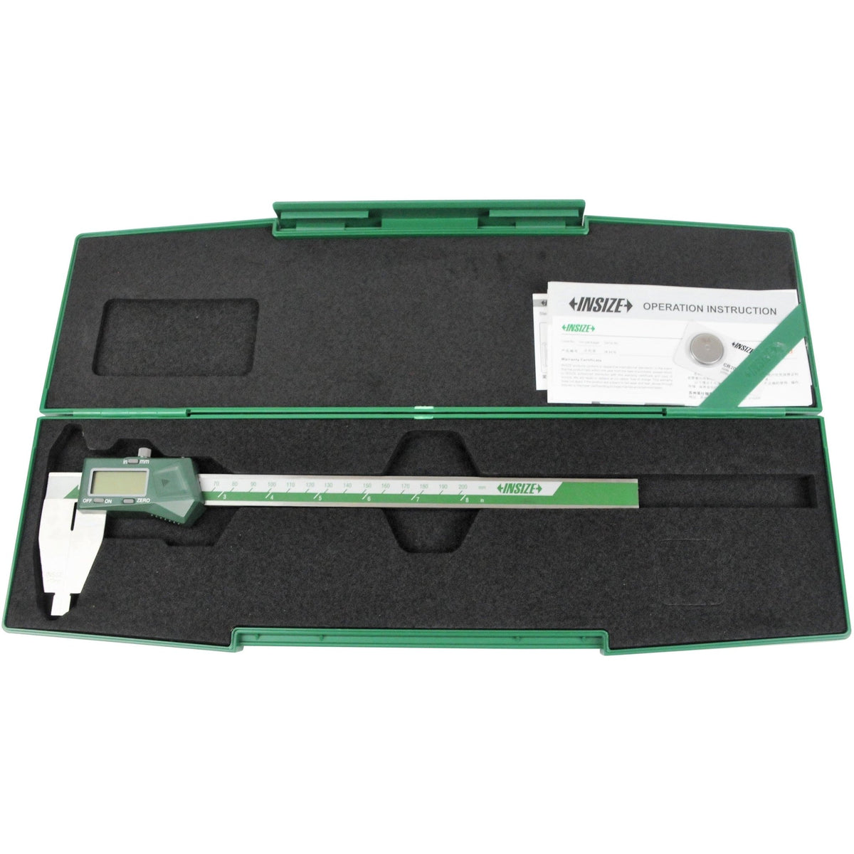 Insize Digital Caliper 0-200mm/0-8" Range Series 1170-200 - Twin Eagle Imports