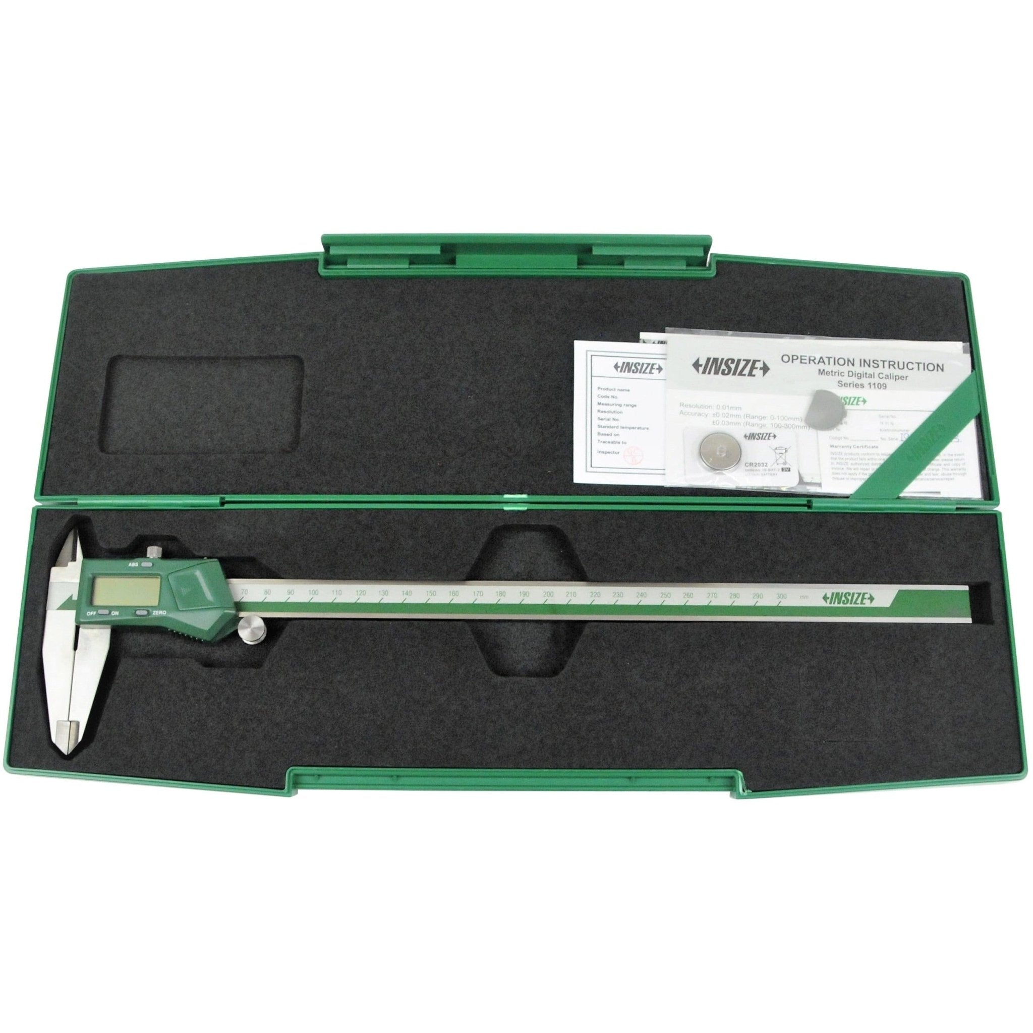 Insize Digital Caliper 0-300mm Range Series 1109-300 - Twin Eagle Imports