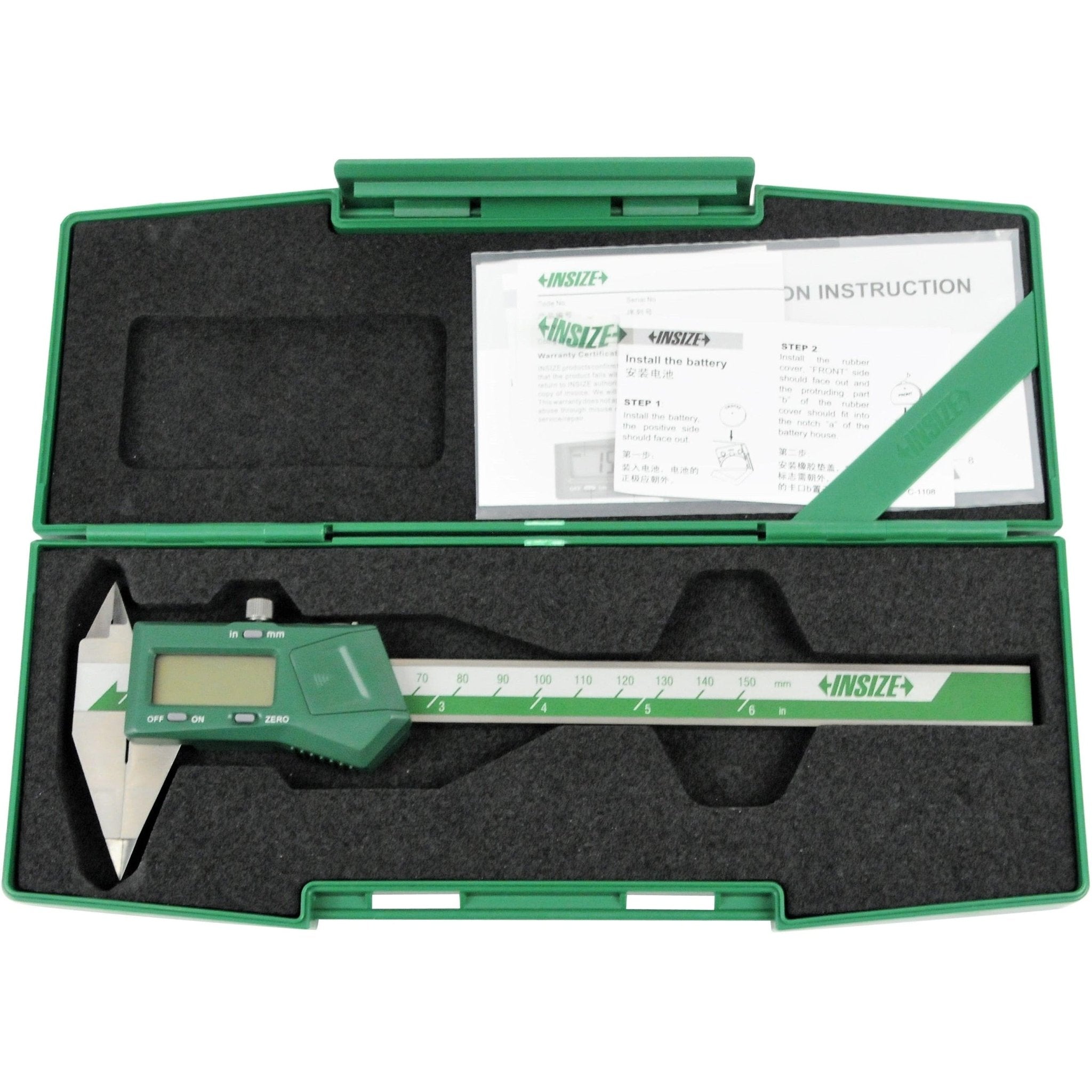 Insize Digital Point Caliper 0-150mm/0-6" Range Series 1183-150A - Twin Eagle Imports