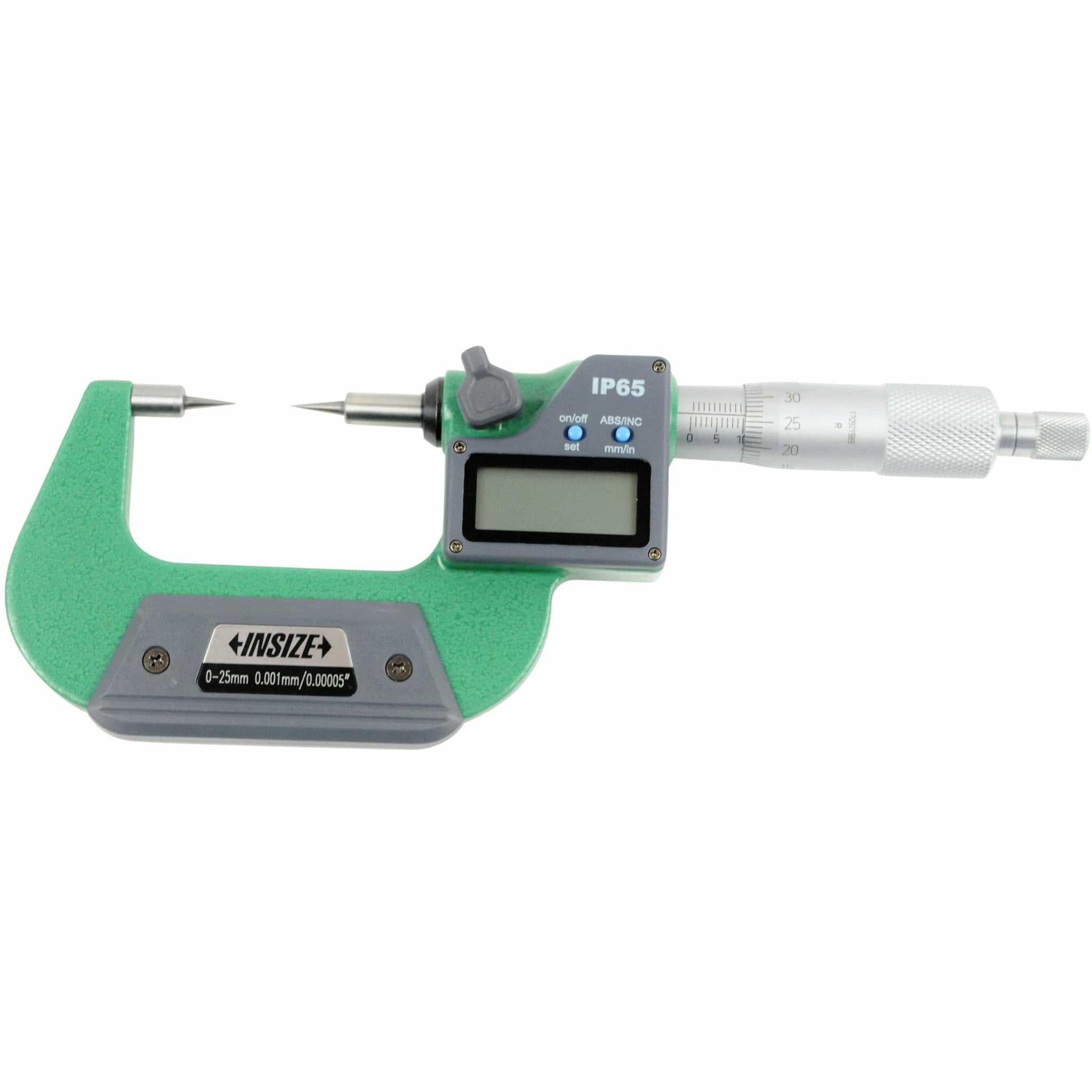Insize Digital Point Micrometer 0-25mm/0-1" Range Series 3530-25BA - Twin Eagle Imports
