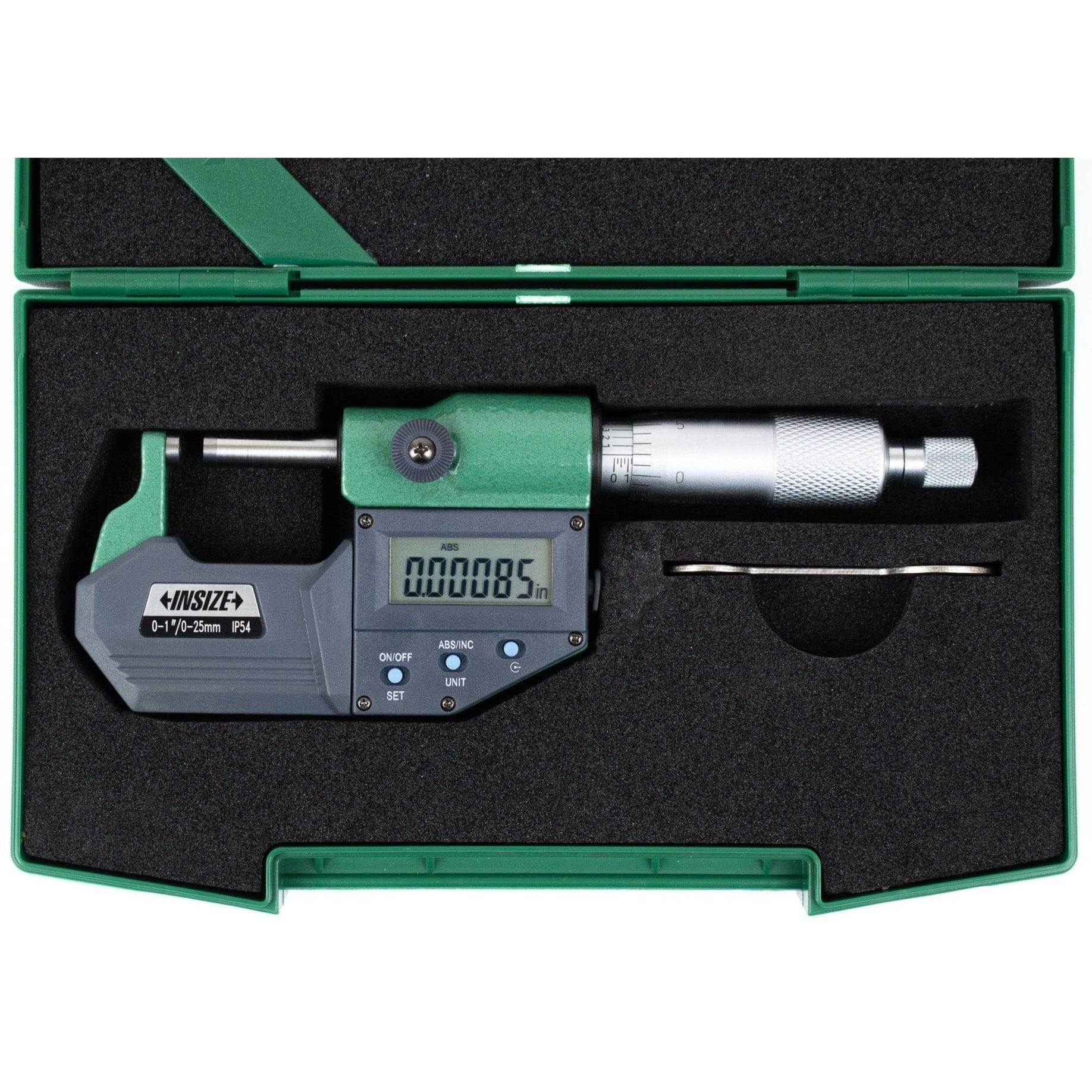 Insize Digital Spherical Anvil Tube Micrometer 0-25mm/0-1" Range Series 3560-25E - Twin Eagle Imports