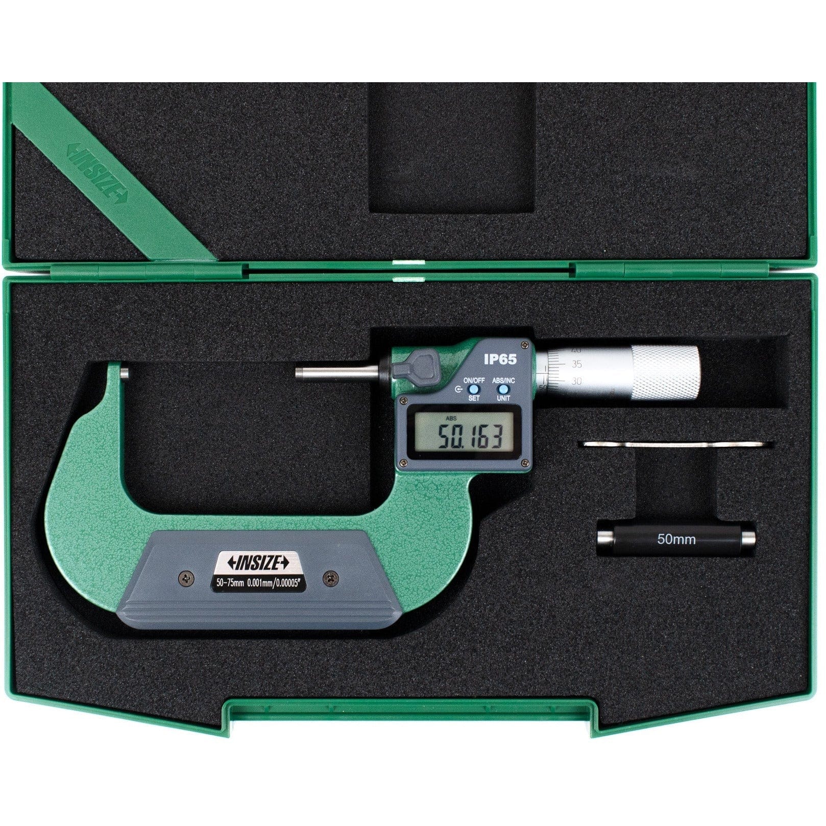 Insize Digital Spherical Anvil Tube Micrometer 50-75mm/2-3" Range Series 3560-75A - Twin Eagle Imports