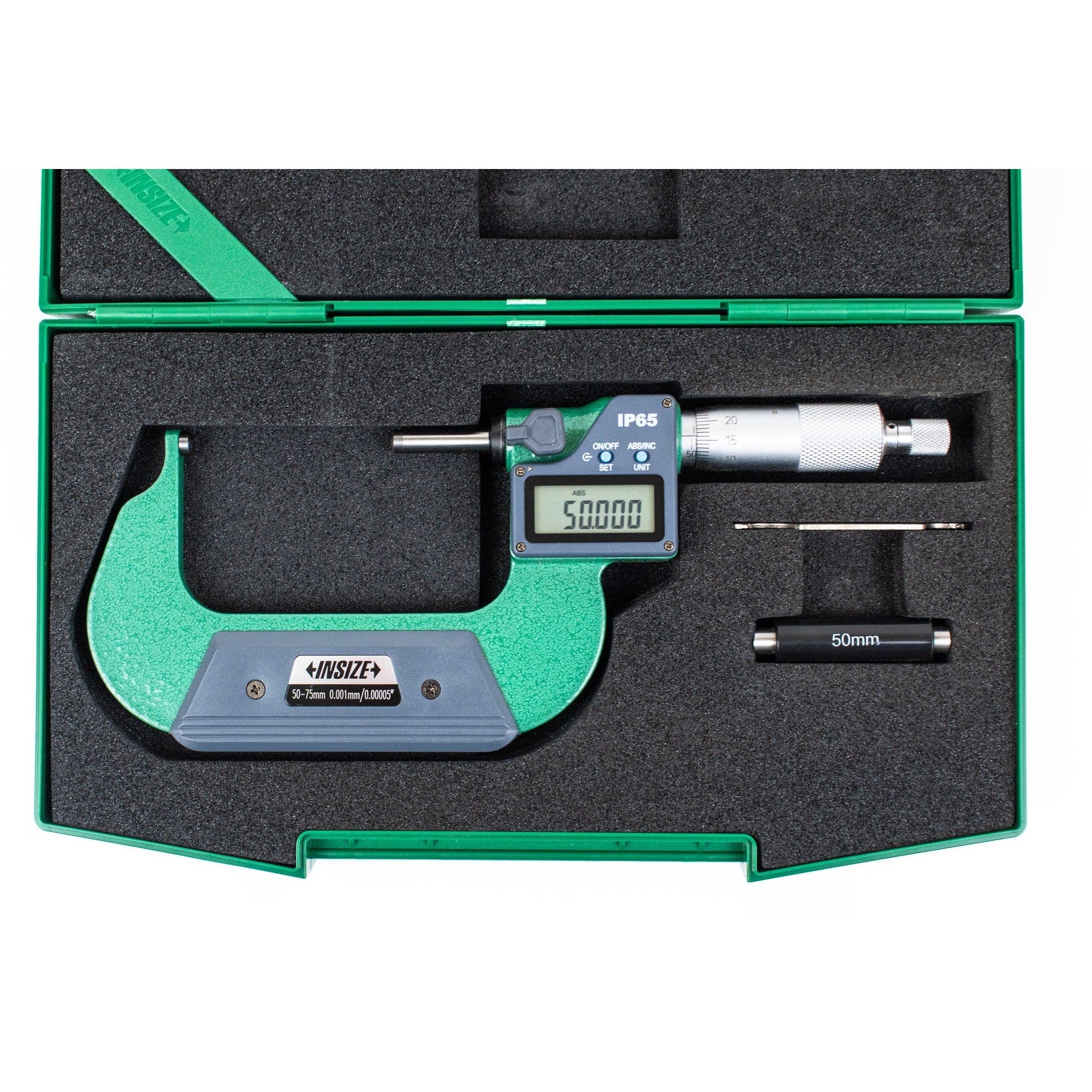 Insize Digital Spherical Anvil Tube Micrometer 50-75mm/2-3" Range Series 3560-75SA - Twin Eagle Imports