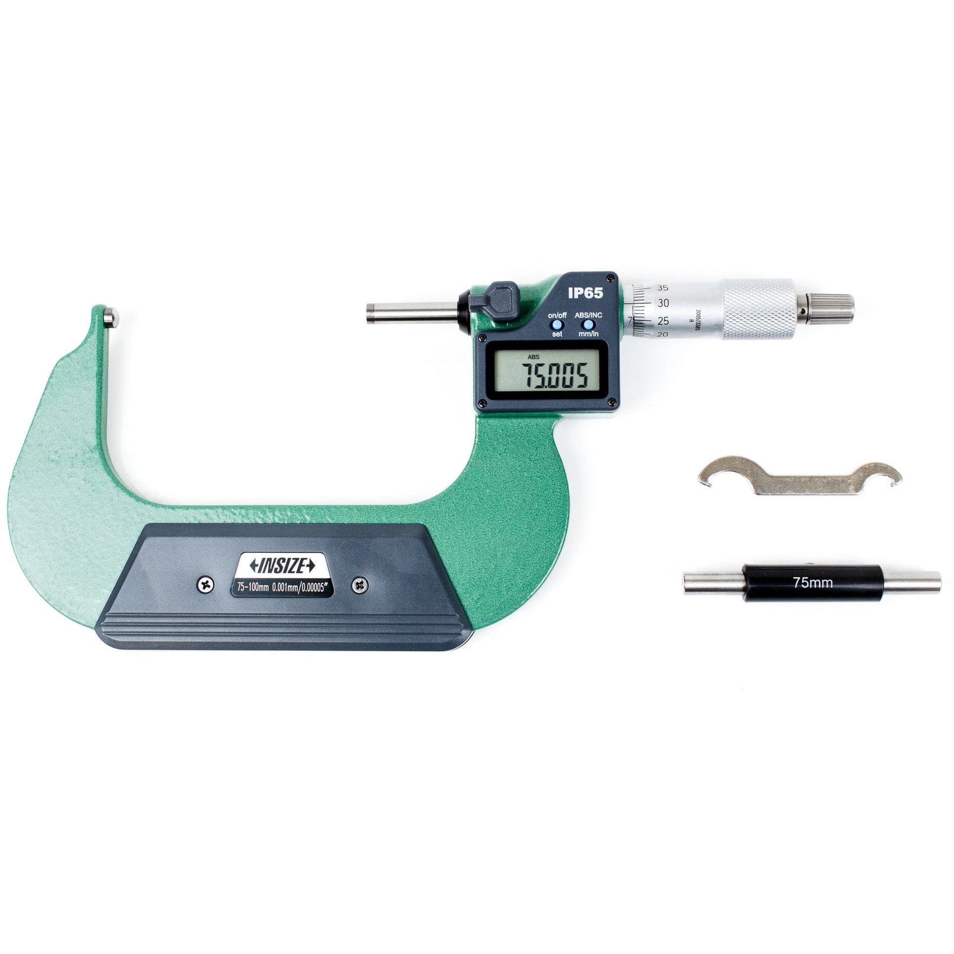Insize Digital Spherical Anvil Tube Micrometer 75-100mm/3-4" Range Series 3560-100A - Twin Eagle Imports