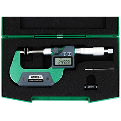 Insize Digital Spindle Disc Micrometer 0-25mm Range Series 3594-25A - Twin Eagle Imports