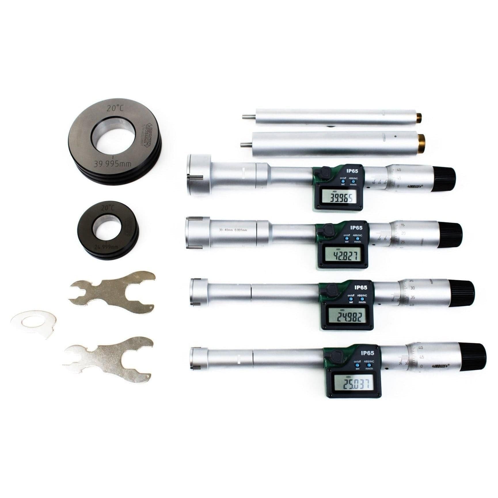 Insize Digital Two Points/ Three Points Internal Micrometer Set 20-50mm Range Series 3127-504 - Twin Eagle Imports