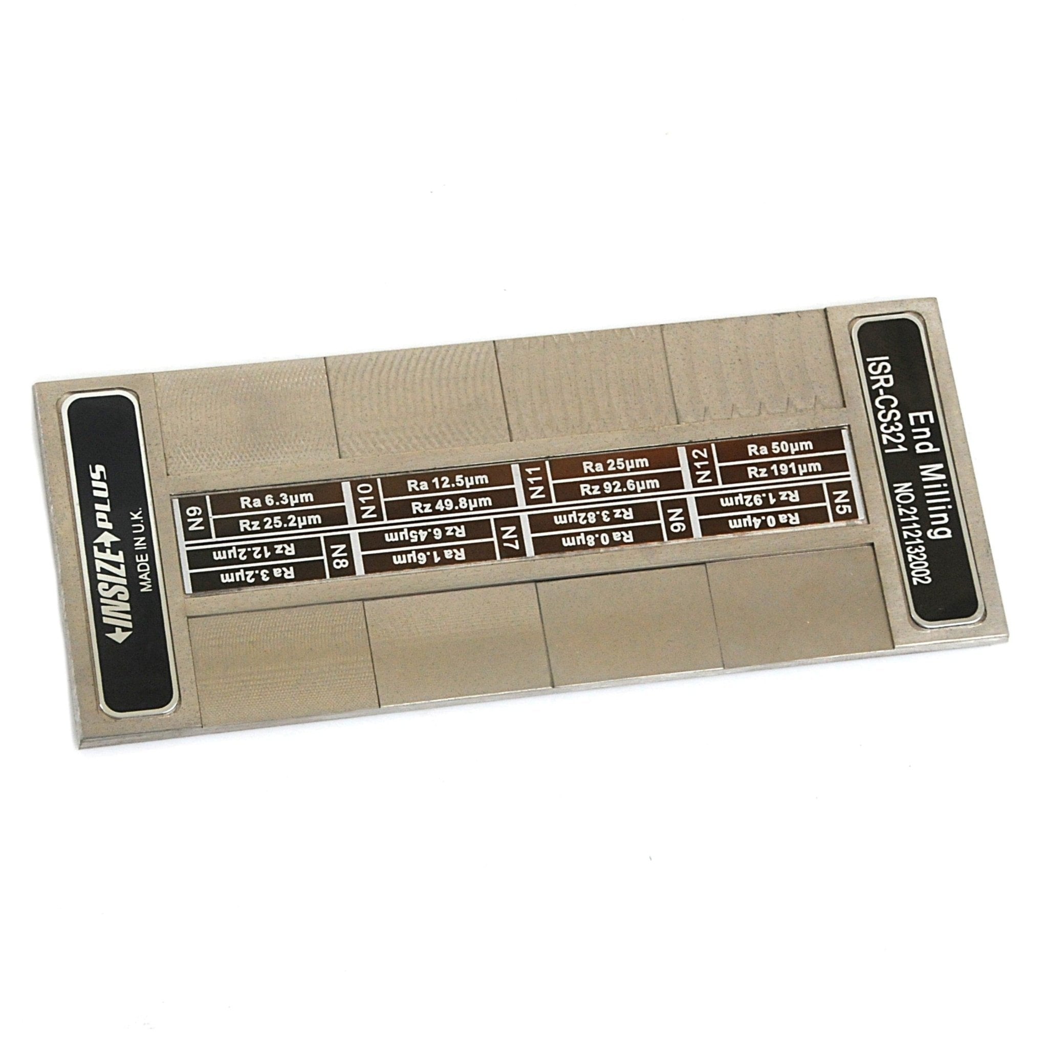 Insize End Milling Surface Roughness Specimen 8pcs Set Series ISR-CS321 - Twin Eagle Imports
