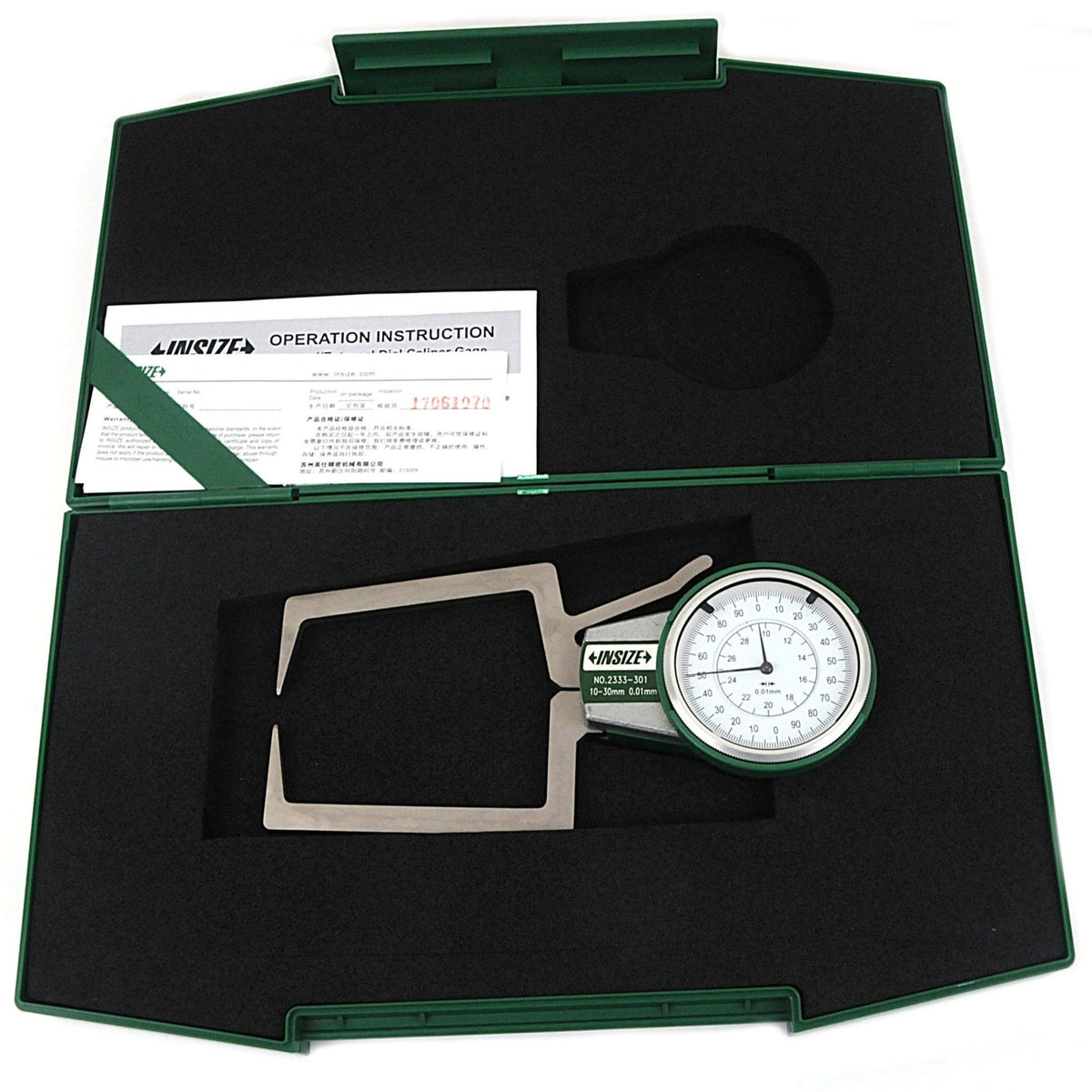 Insize External Dial Caliper Gauge 10-30mm Range Series 2333-301 - Twin Eagle Imports