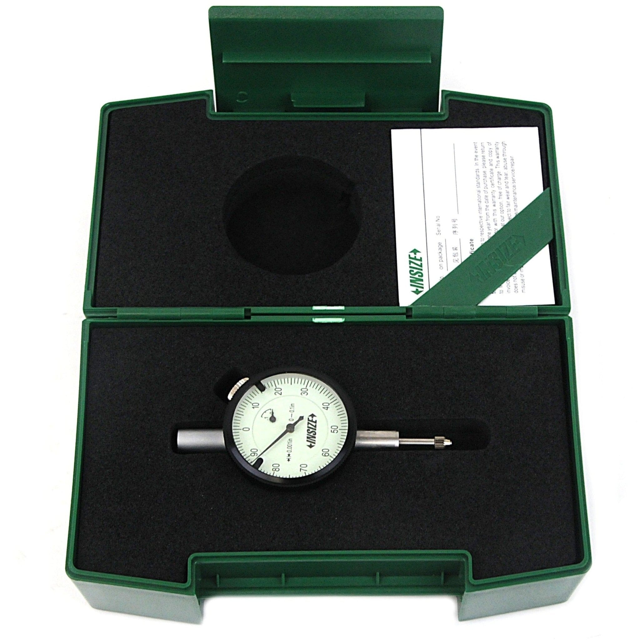 Insize Imperial Compact Dial Indicator Range 0 - 0.1" Series 2304-01 - Twin Eagle Imports