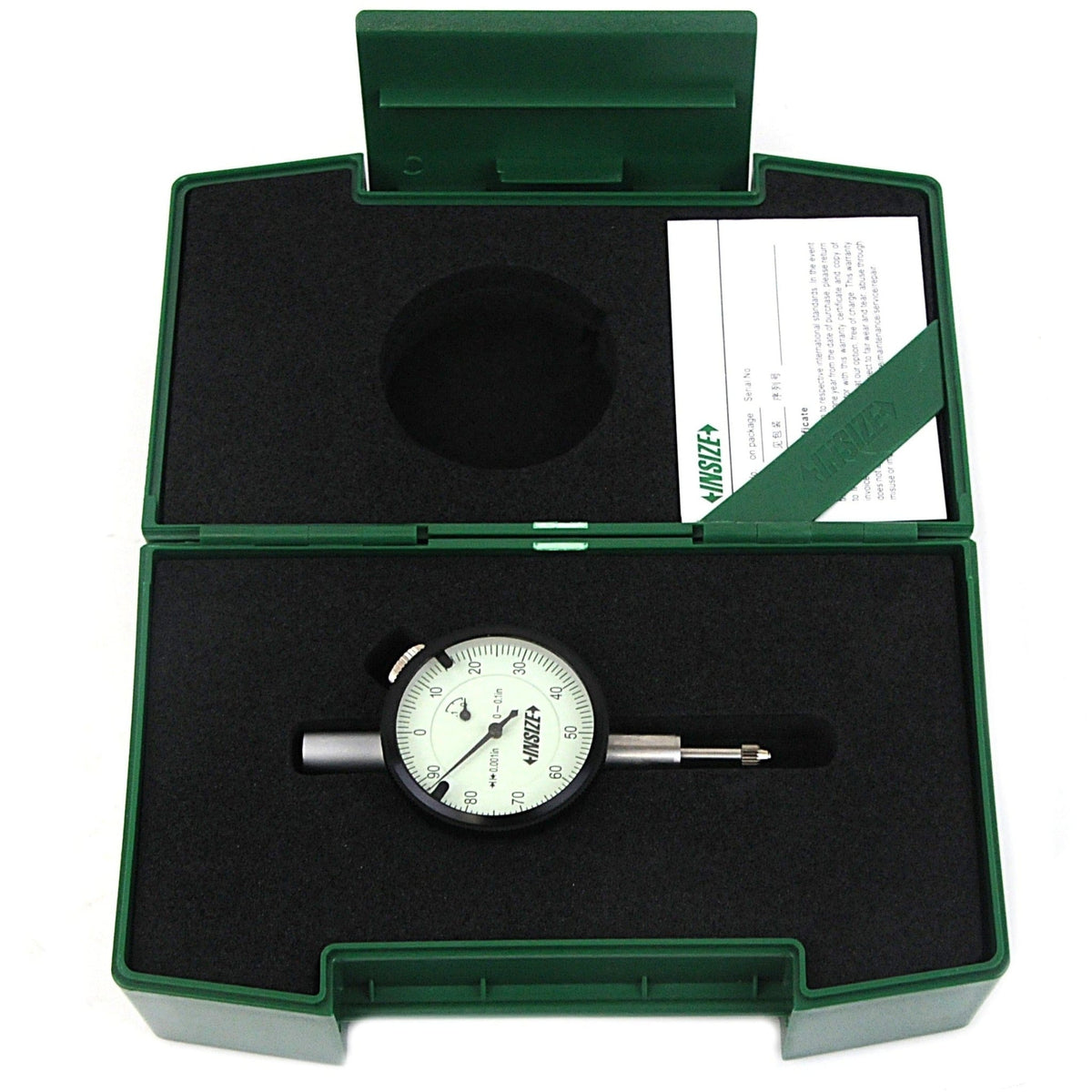 Insize Imperial Compact Dial Indicator Range 0 - 0.1" Series 2304-01 - Twin Eagle Imports
