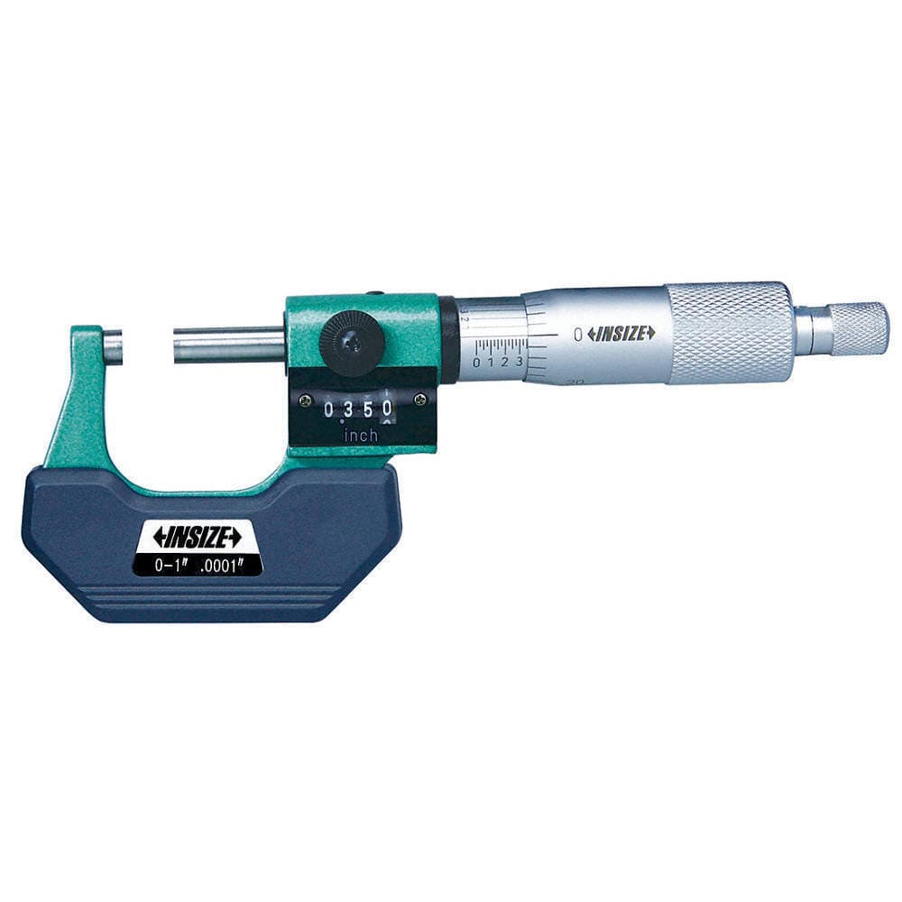 Insize Imperial Outside Micrometer W/ Analog Counter 0-1" Range Series 3400-1 - Twin Eagle Imports
