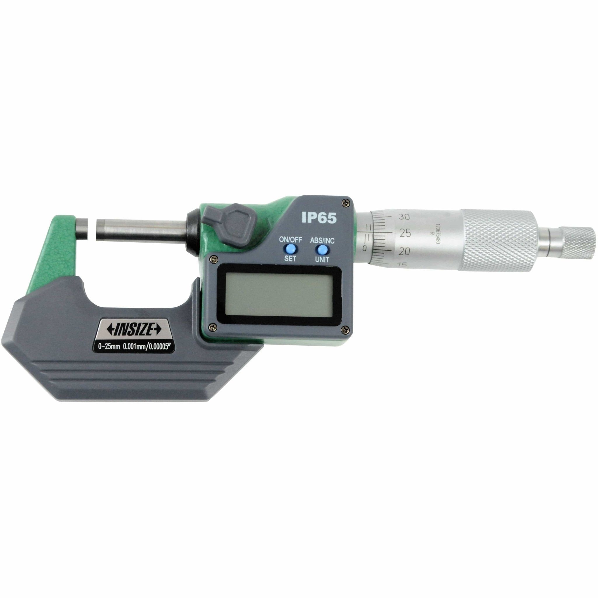 Insize IP65 Digital Outside Micrometer 0-25mm / 0-1" Range Series 3108-25A - Twin Eagle Imports