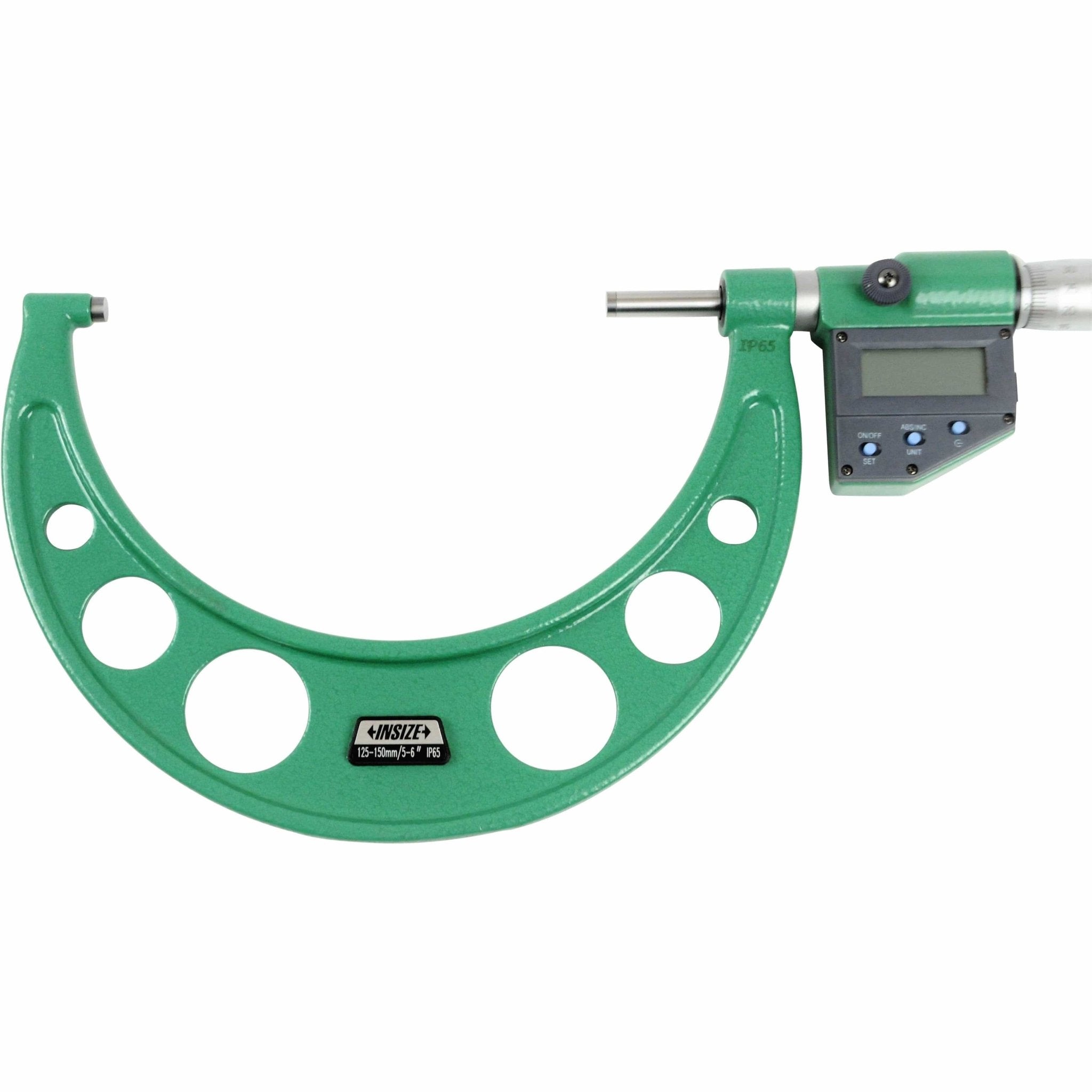 Insize IP65 Digital Outside Micrometer 125-150mm / 5-6" Range Series 3101-150A - Twin Eagle Imports