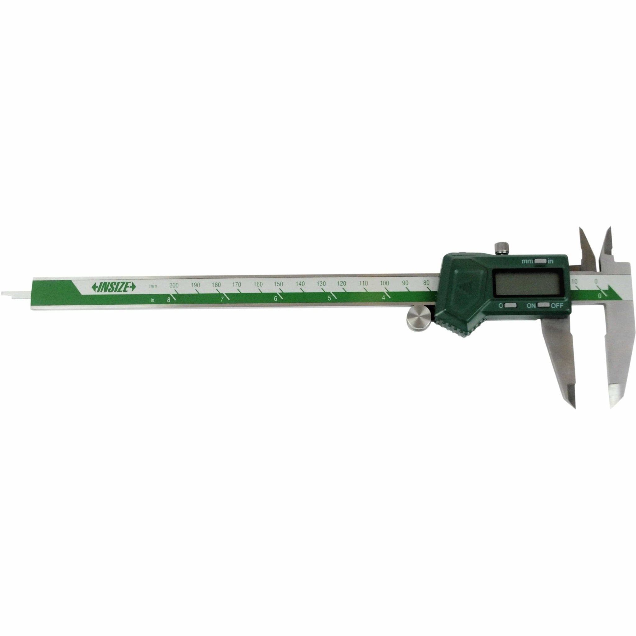 Insize Left Hand Digital Caliper 0-200mm/0-8" Range Series 1130-200 - Twin Eagle Imports