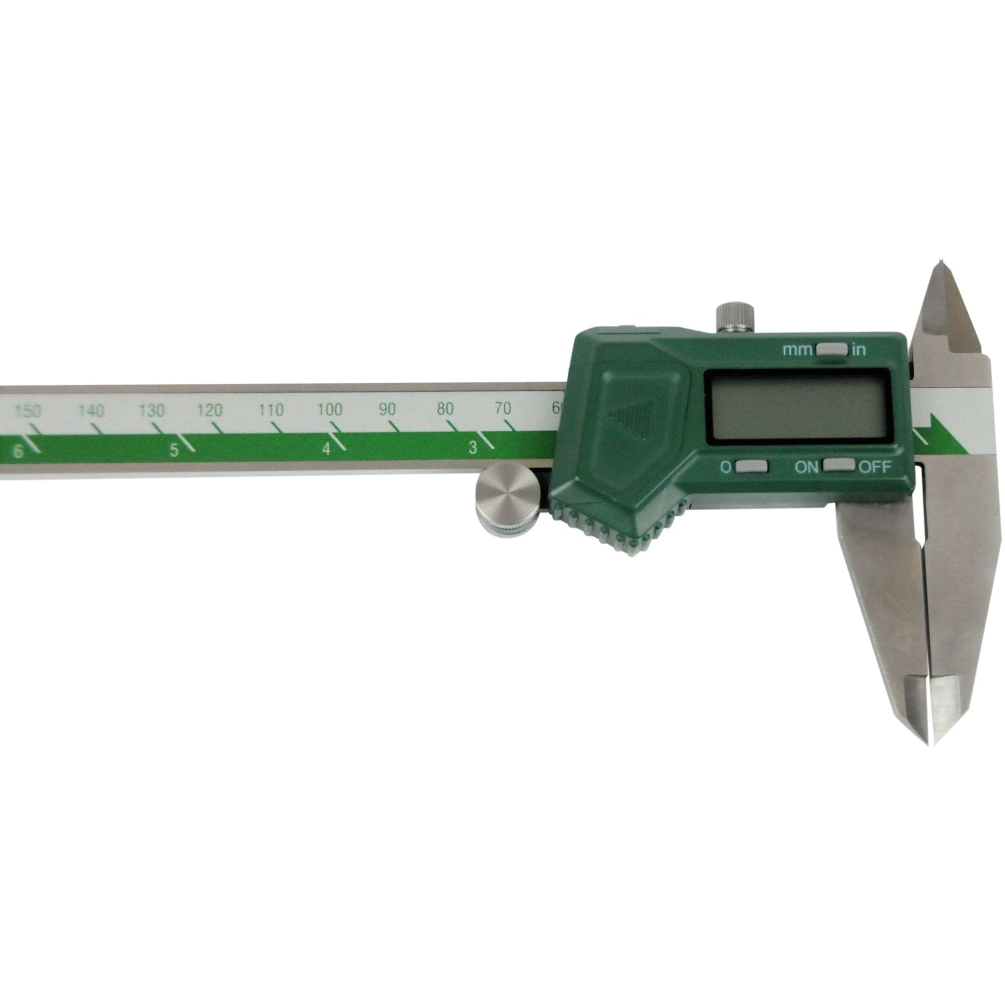 Insize Left Hand Digital Caliper 0-200mm/0-8" Range Series 1130-200 - Twin Eagle Imports