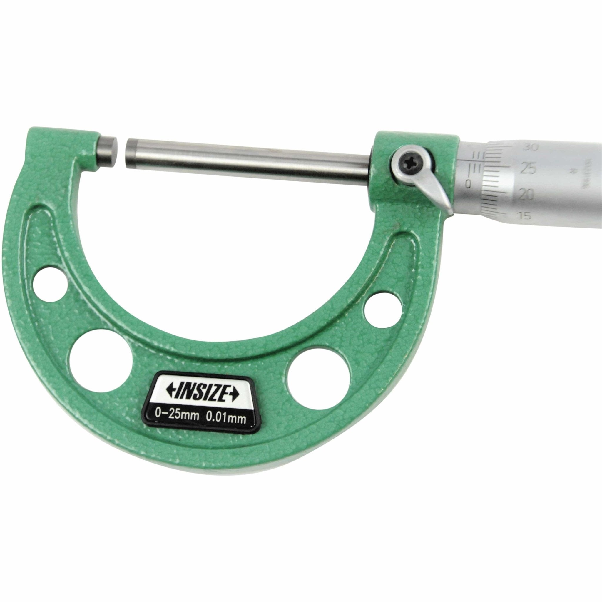 Insize Long Spindle Outside Micrometer 0-25mm Range Series 3209-25 - Twin Eagle Imports