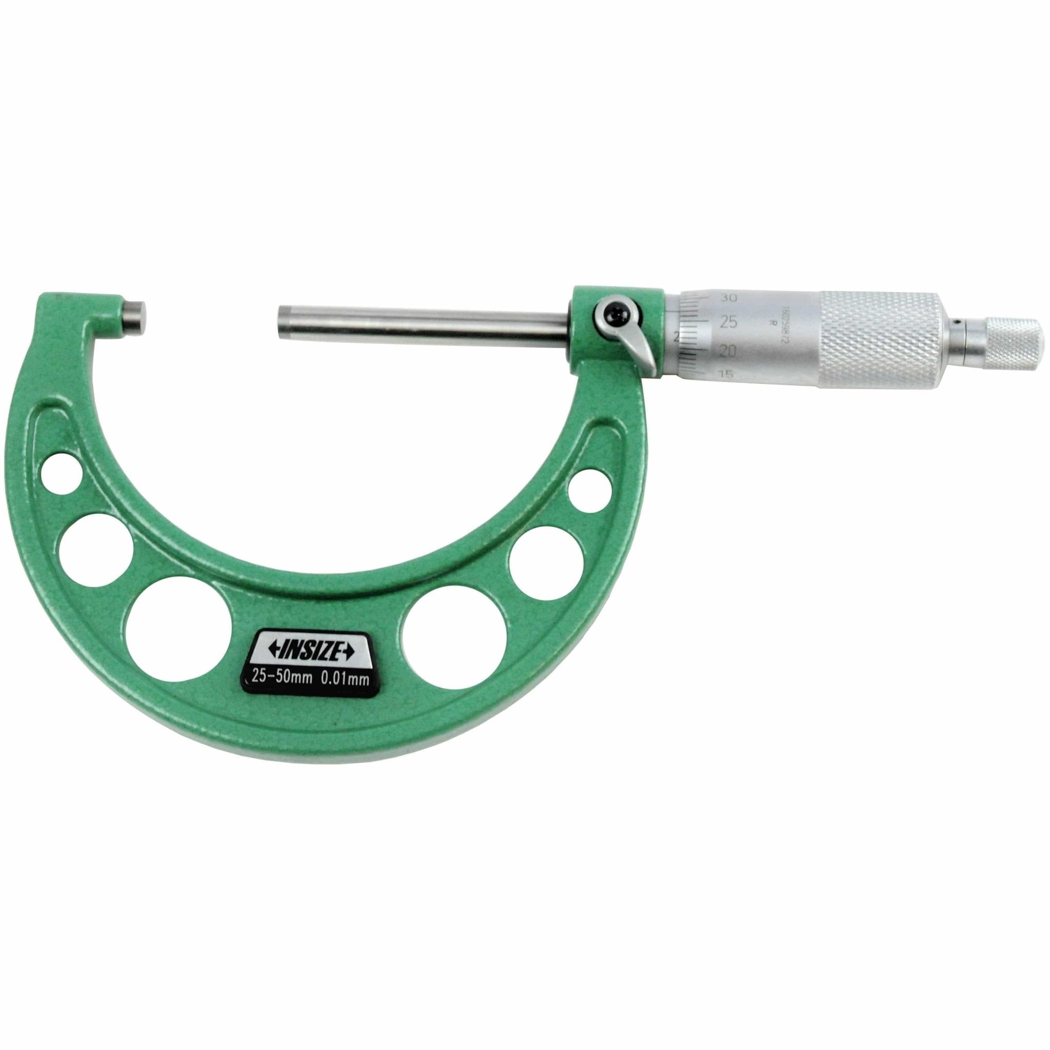 Insize Long Spindle Outside Micrometer 25-50mm Range Series 3209-50 - Twin Eagle Imports