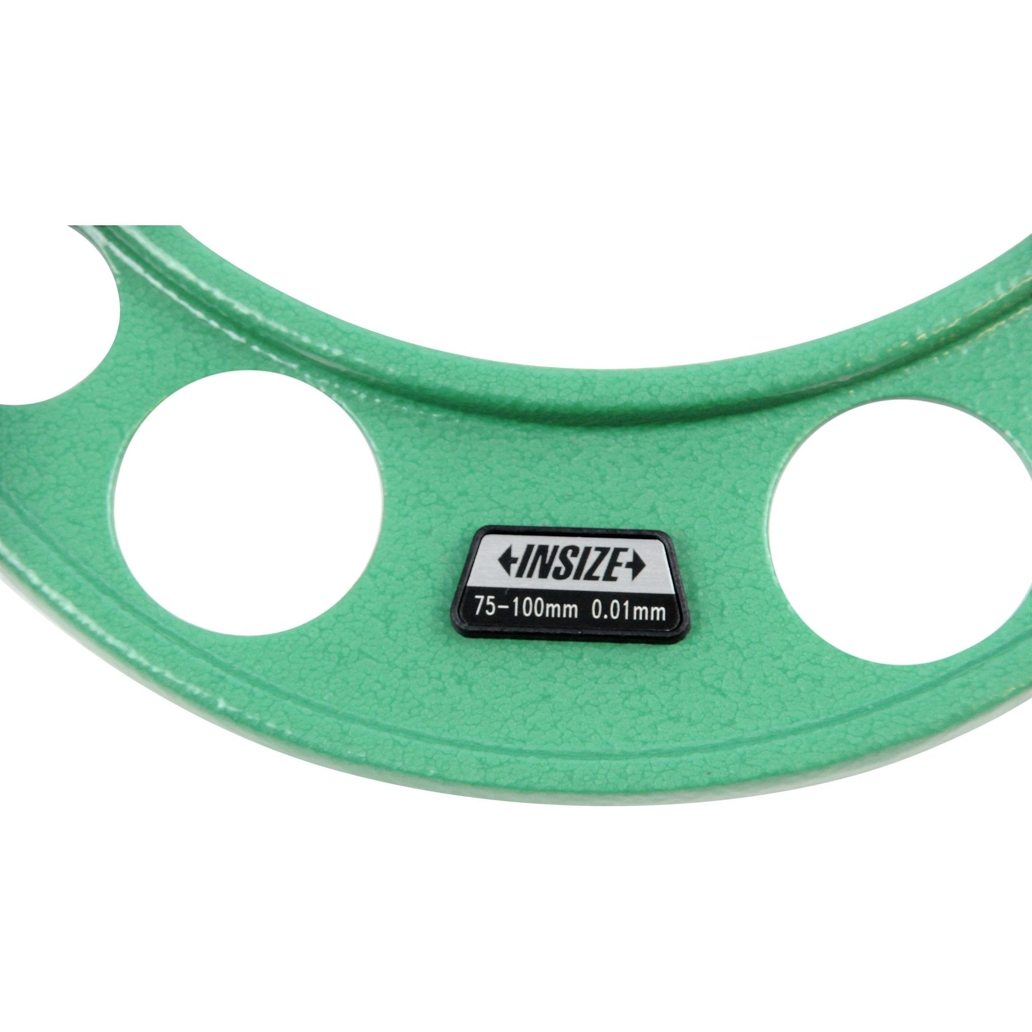 Insize Long Spindle Outside Micrometer 75-100mm Range Series 3209-100 - Twin Eagle Imports