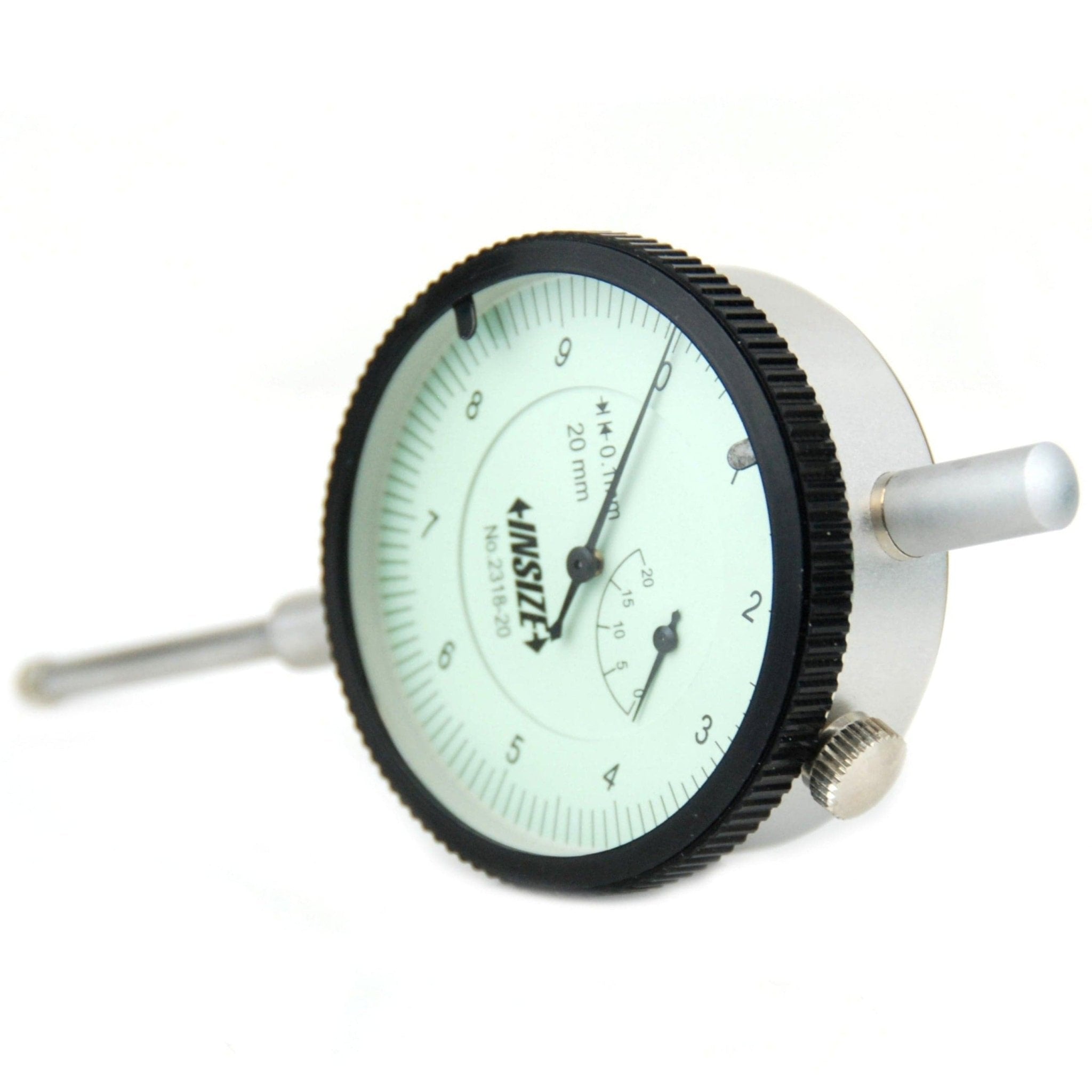 Insize Lug Back Dial Indicator 20mm Range Series 2318-20 - Twin Eagle Imports