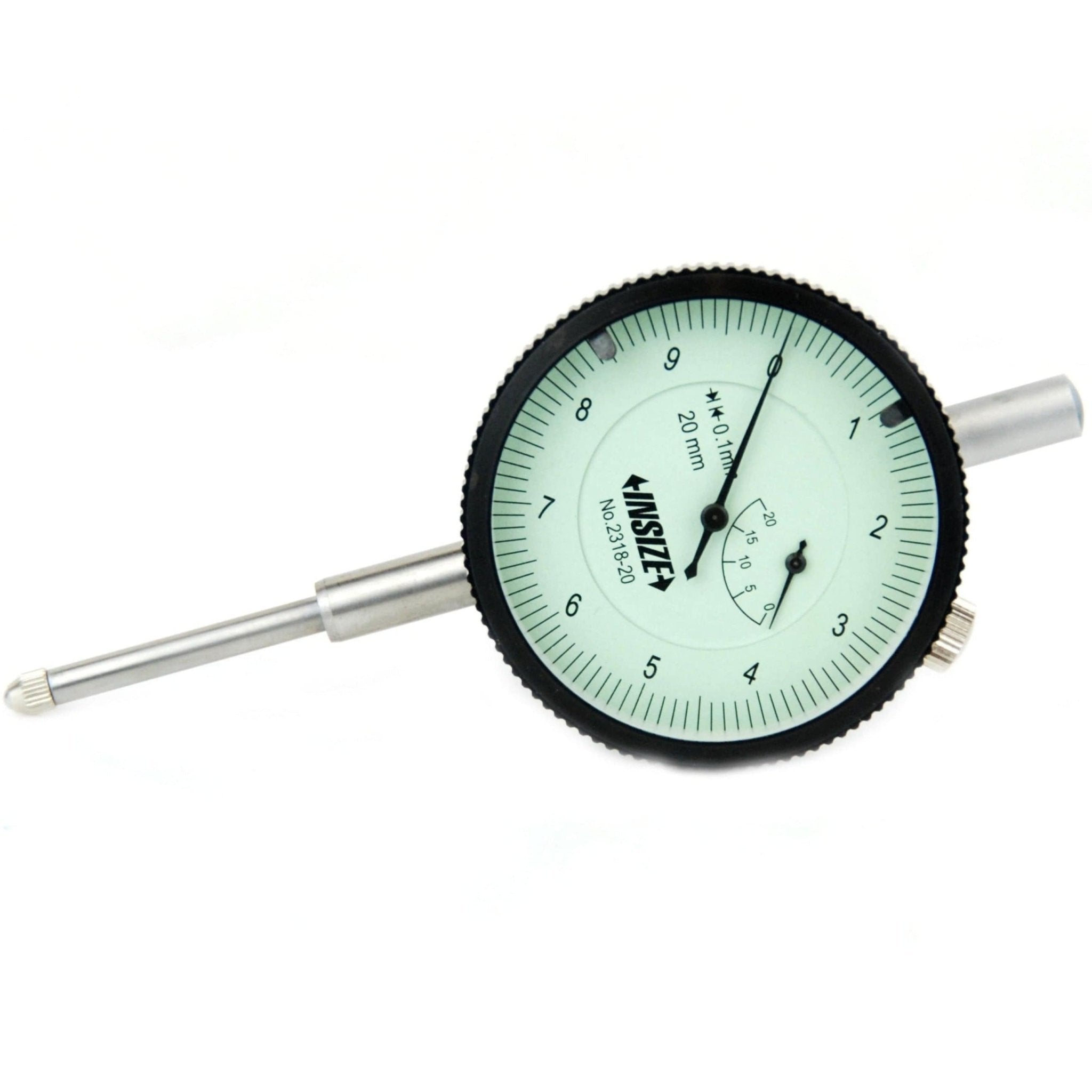 Insize Lug Back Dial Indicator 20mm Range Series 2318-20 - Twin Eagle Imports