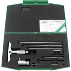 INSIZE Measuring Equipment Insize 6pc Metric Depth Micrometer 0-150mm Range Series 3241-150