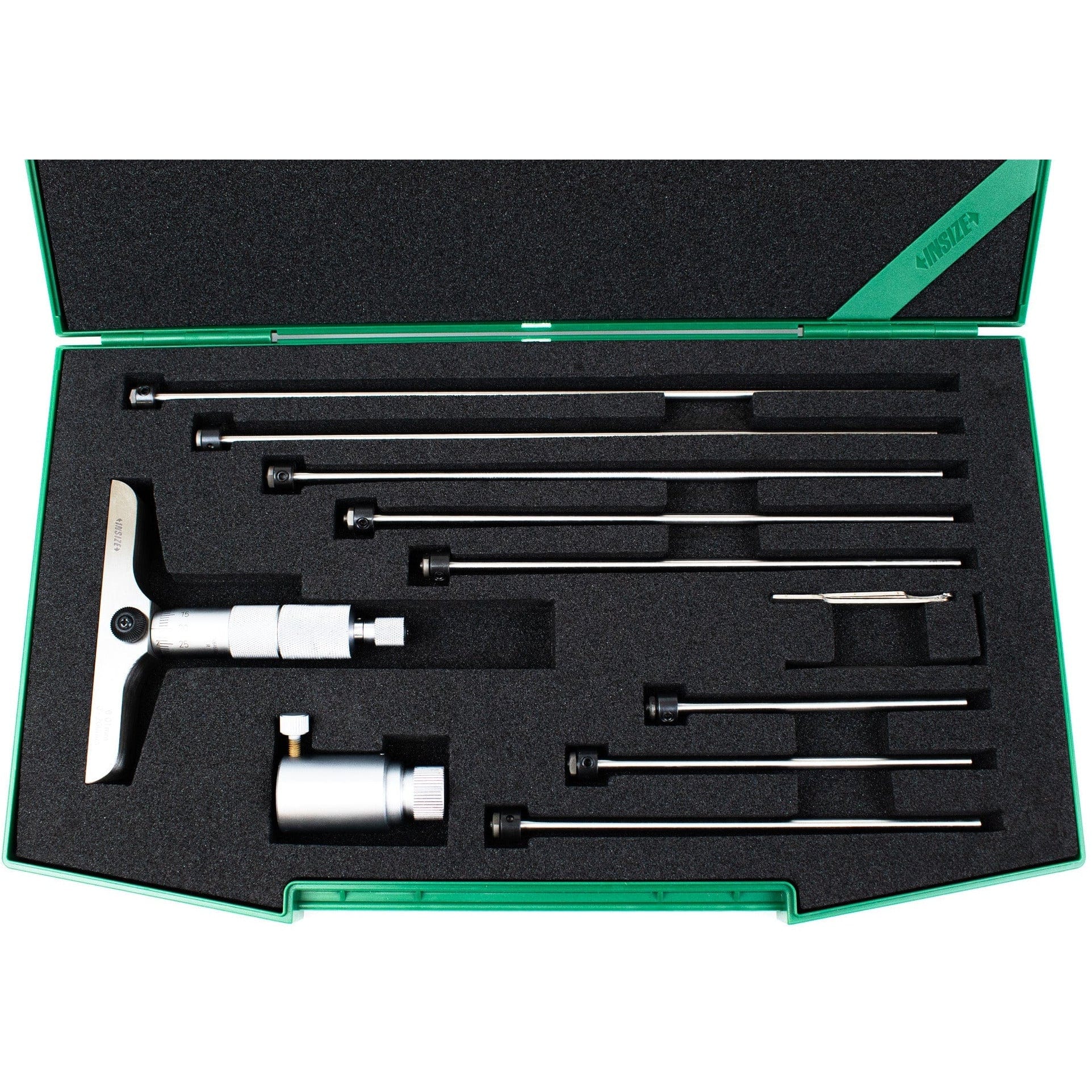 INSIZE Measuring Equipment Insize 8pc Metric Depth Micrometer 0-200mm Range Series 3241-200