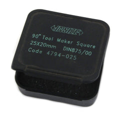 INSIZE Measuring Equipment Insize 90° Toolmakers Square 25x20mm Range Series 4794-025