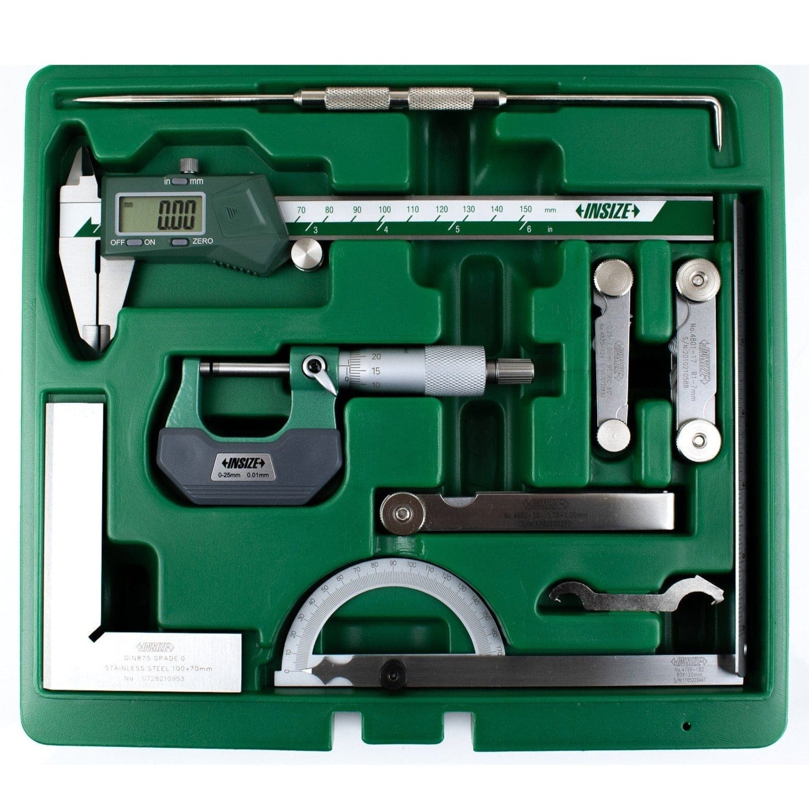 INSIZE Measuring Equipment Insize 9pc Measuring Tool Set Series 5091