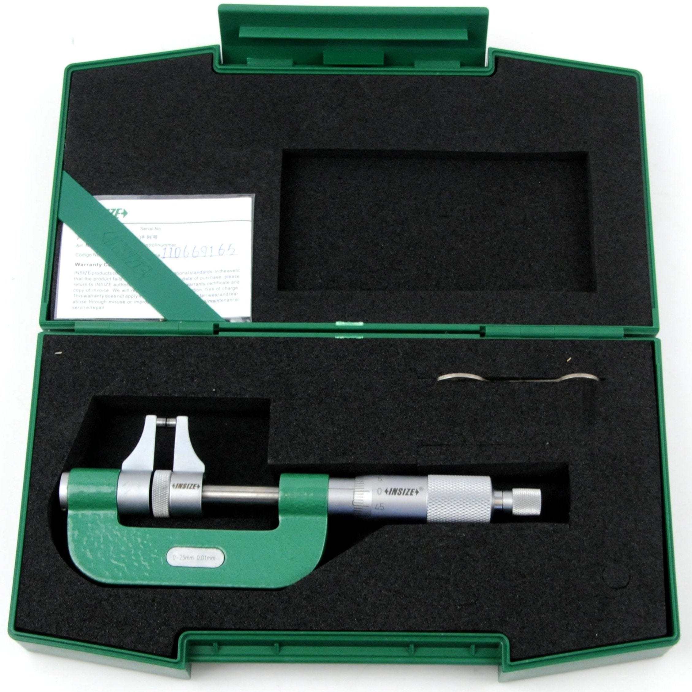 INSIZE Measuring Equipment Insize Caliper Type Micrometer 0-25mm Range Series 3238-25