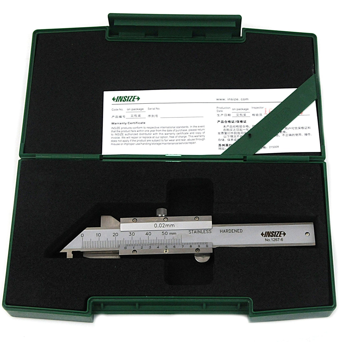 INSIZE Measuring Equipment Insize Conventional Chamfer Gauge 0-6mm Range Series 1267-6