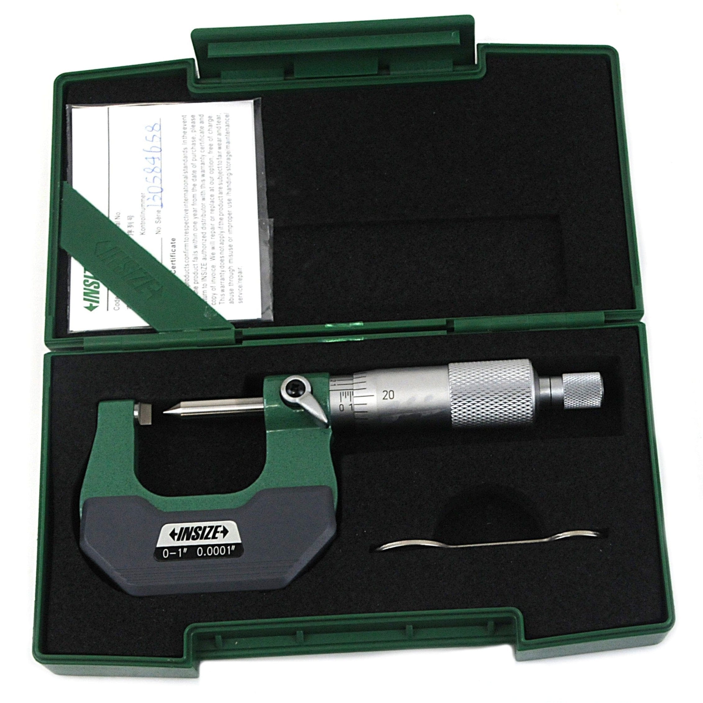 INSIZE Measuring Equipment Insize Crimp Height Micrometer 0-1" Range Series 3266-1B