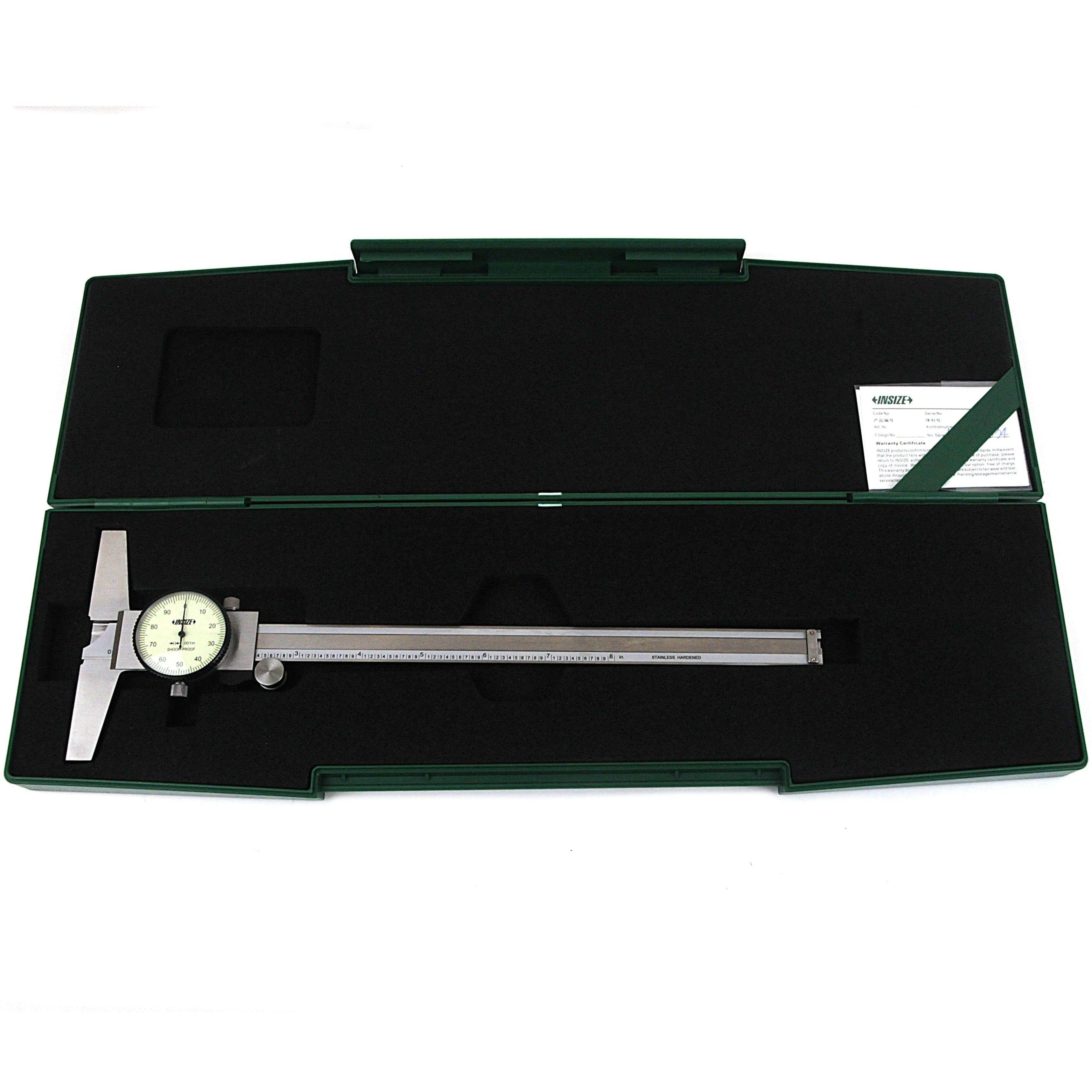 INSIZE Measuring Equipment Insize Dial Caliper 0-8" Range Series 1348-8