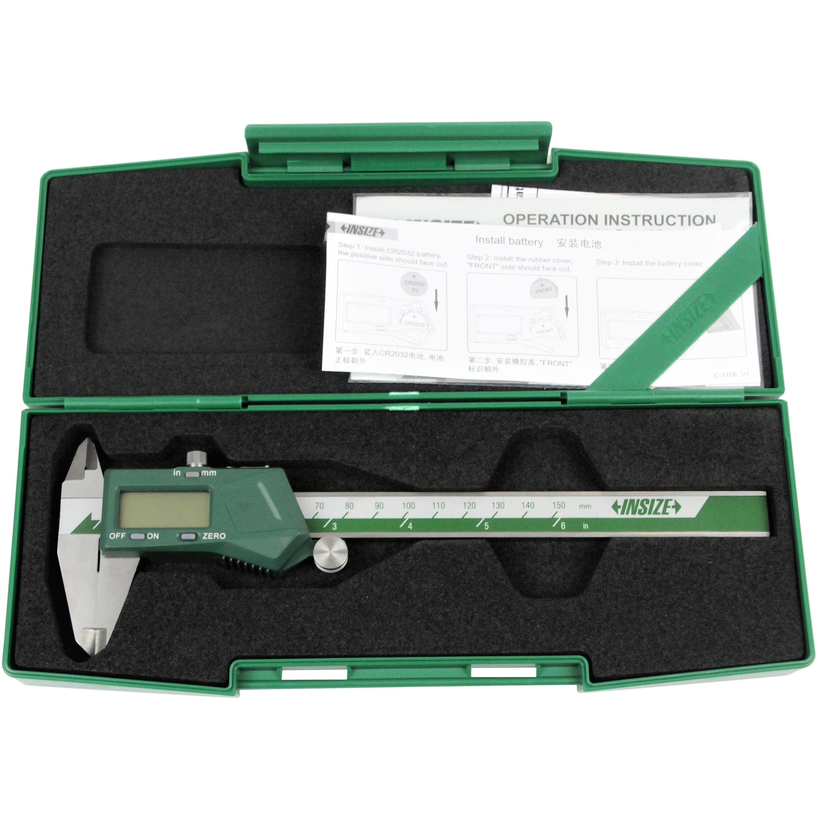 INSIZE Measuring Equipment Insize Digital Caliper 0-150mm/0-6" Range Series 1119-150