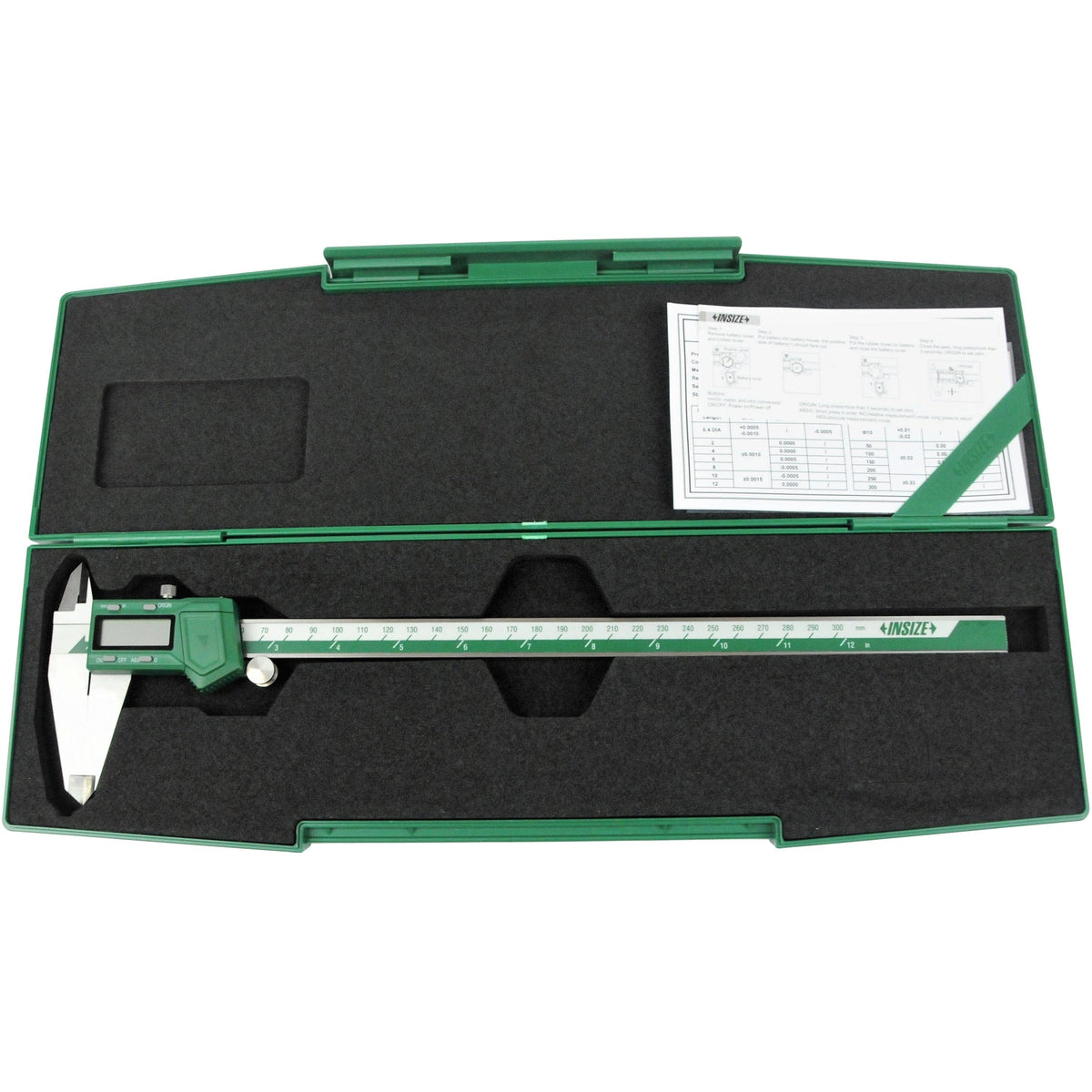 INSIZE Measuring Equipment Insize Digital Caliper 0-300mm / 0-12" Range Series 1103-300